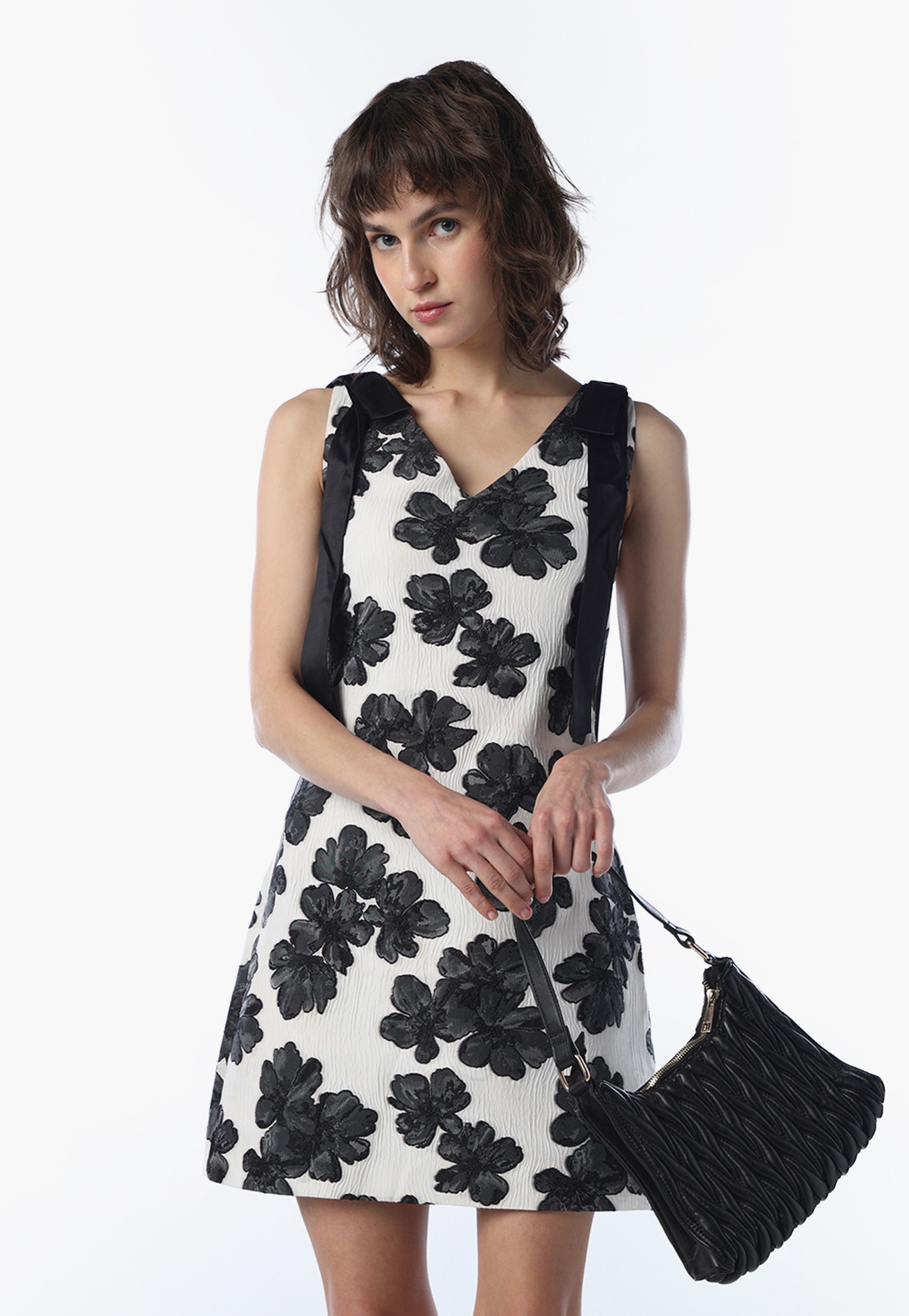ONLY Floral Print V-Neck Mini A-line Dress-picture-25