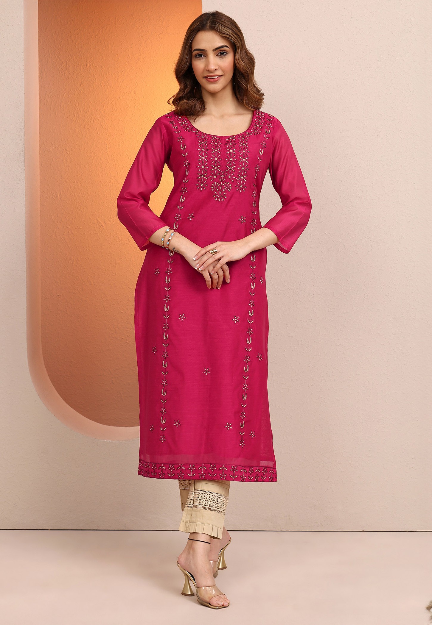 LIBAS Embroidered Straight Kurta Festive Wear-picture-13