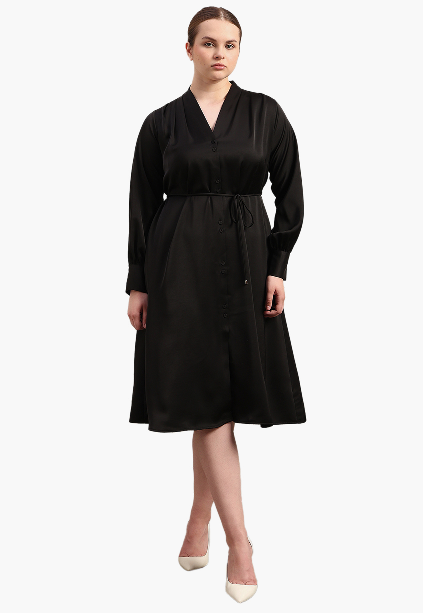 VERO MODA Solid A-Line Dress-picture-14