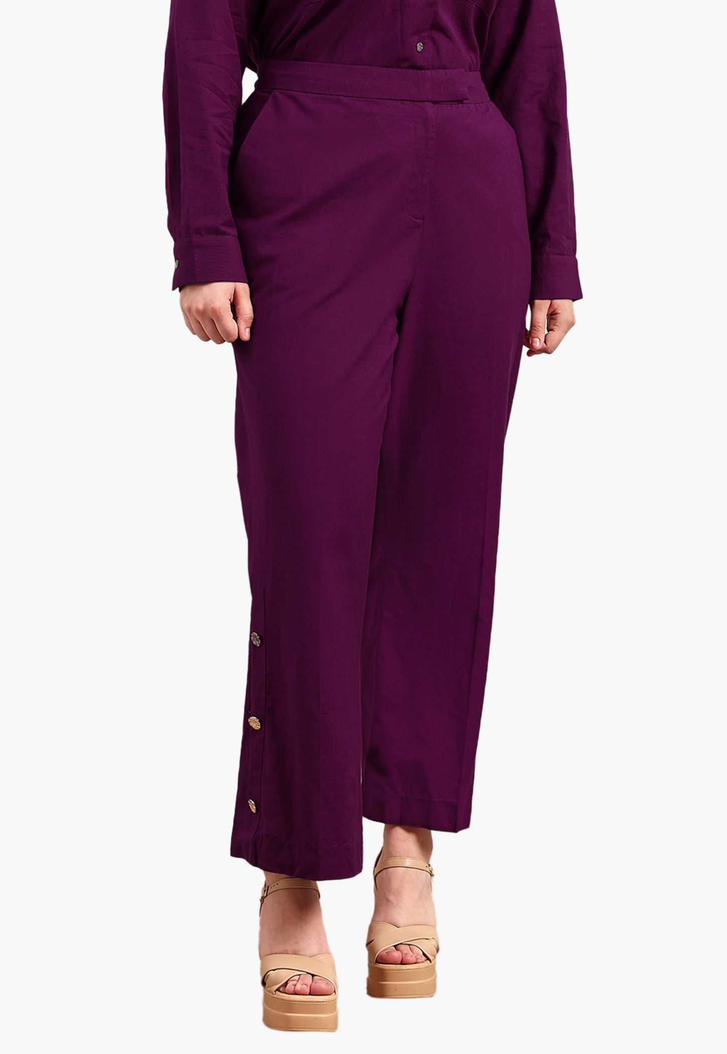 VERO MODA Solid Trousers-picture-31