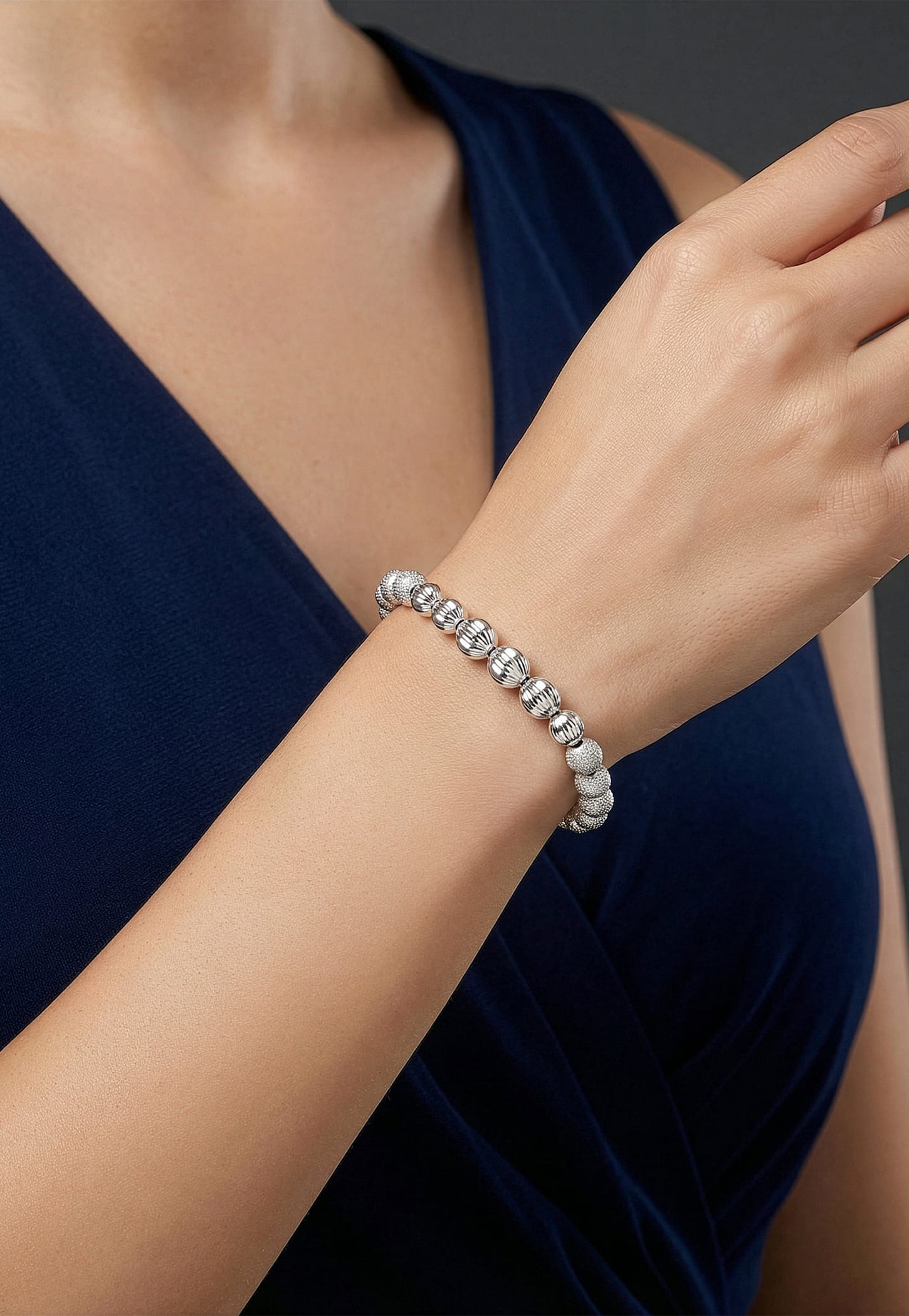 GIVA Glow in Motion Gleam Sterling Silver Bracelet