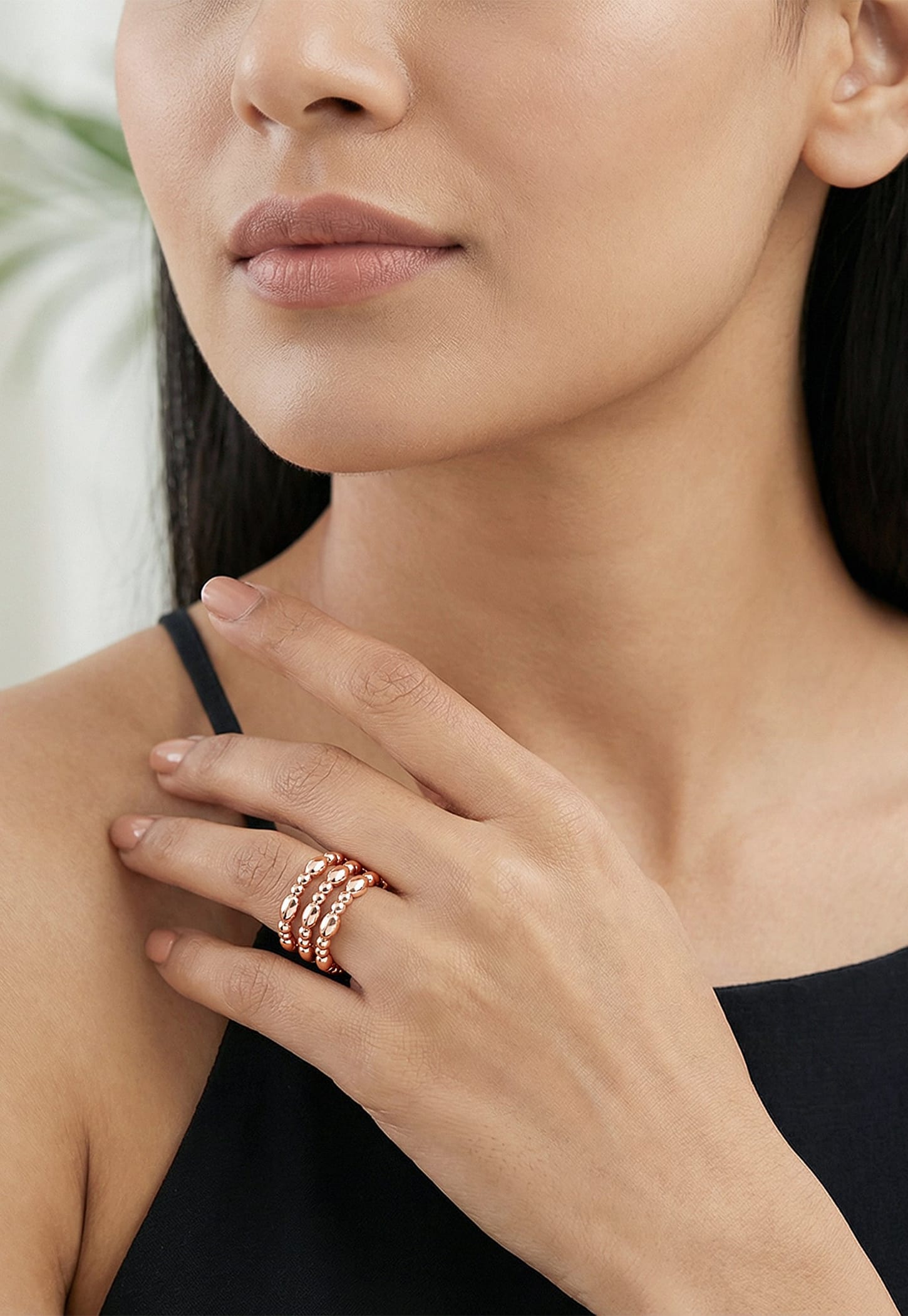 GIVA Glow in Motion Spiral Sterling Silver Ring-image-19
