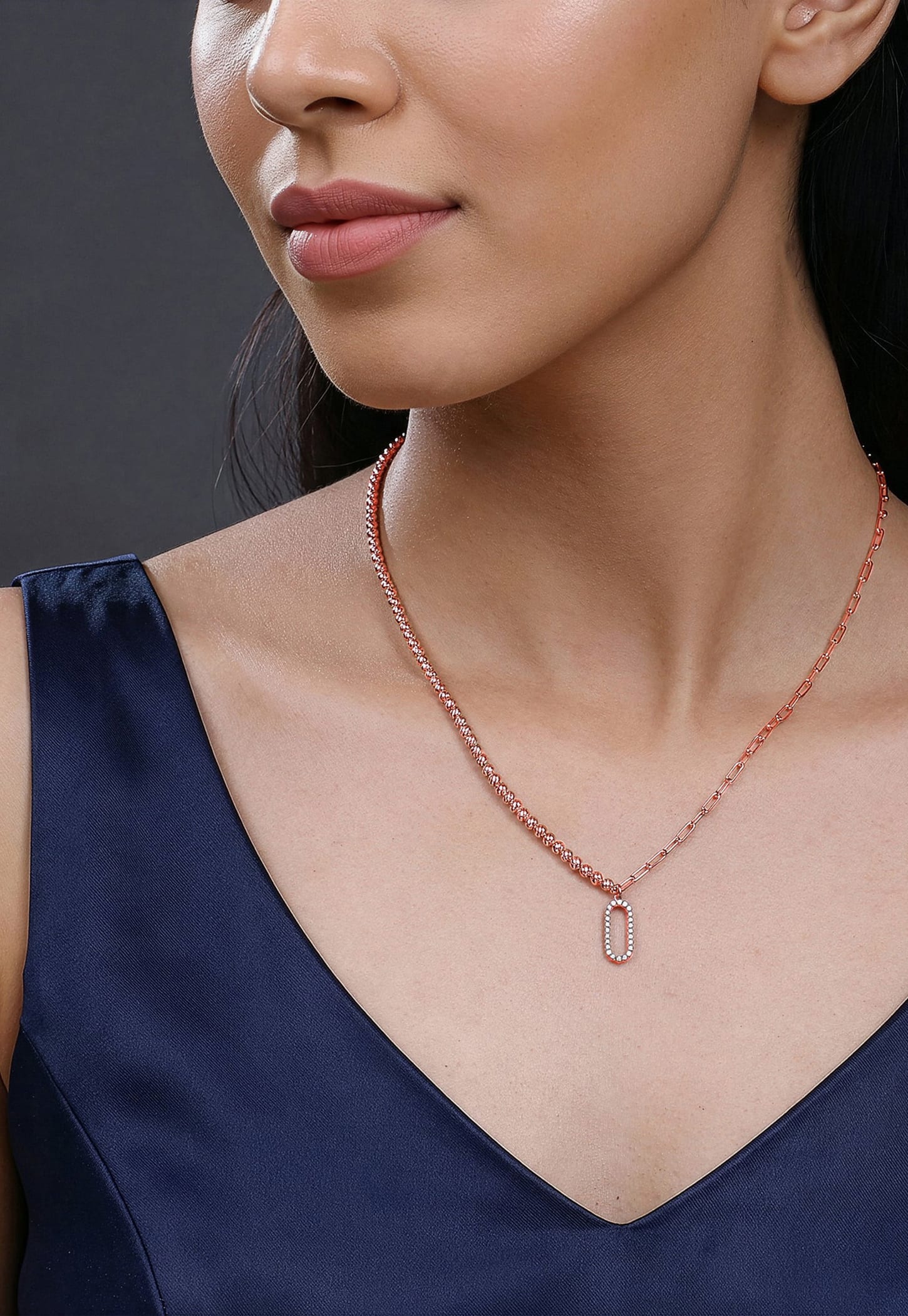 GIVA Oval 925 Sterling Silver Pendant-image-49