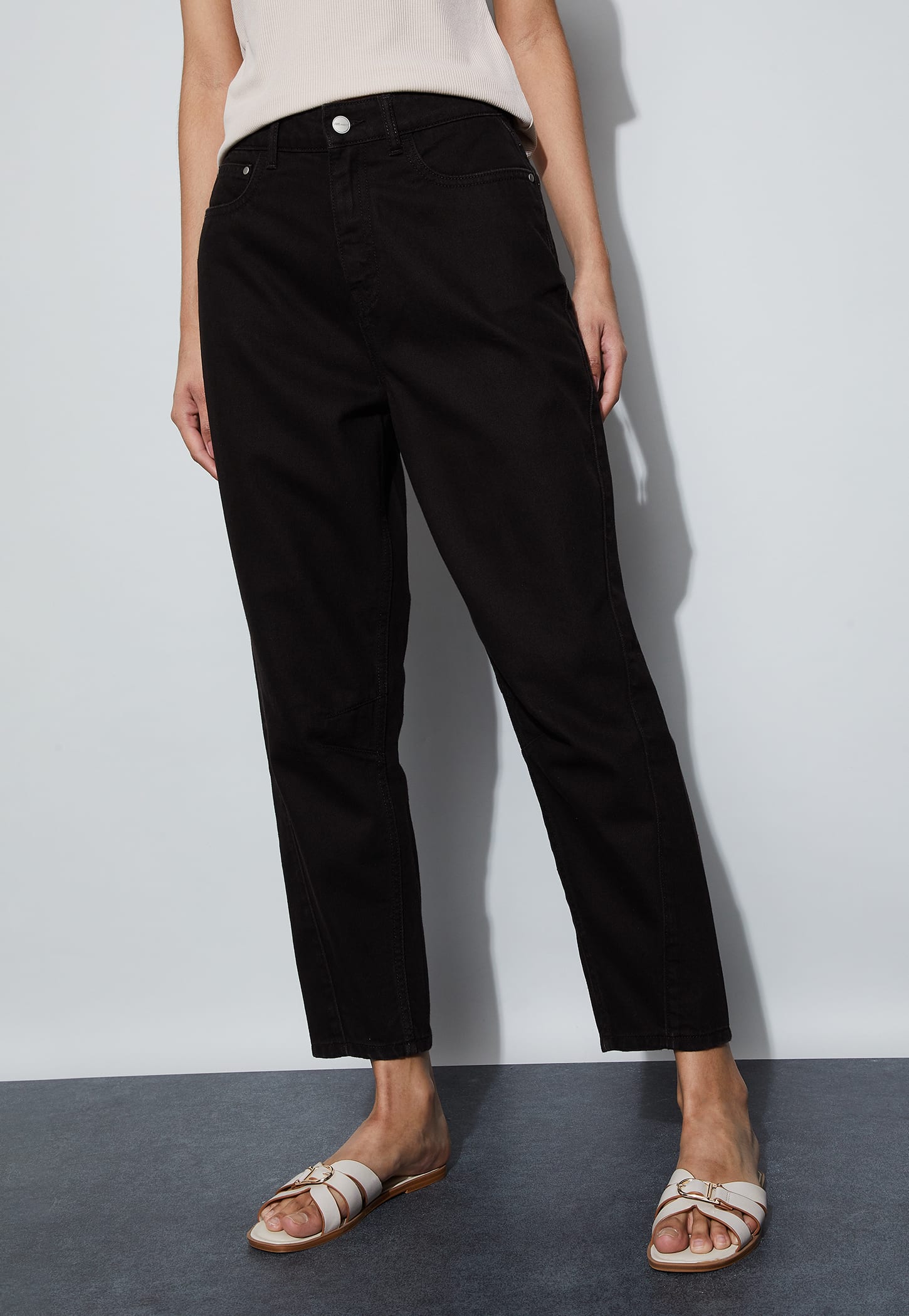 FAME FOREVER Solid Straigt Fit Jeans-image-2