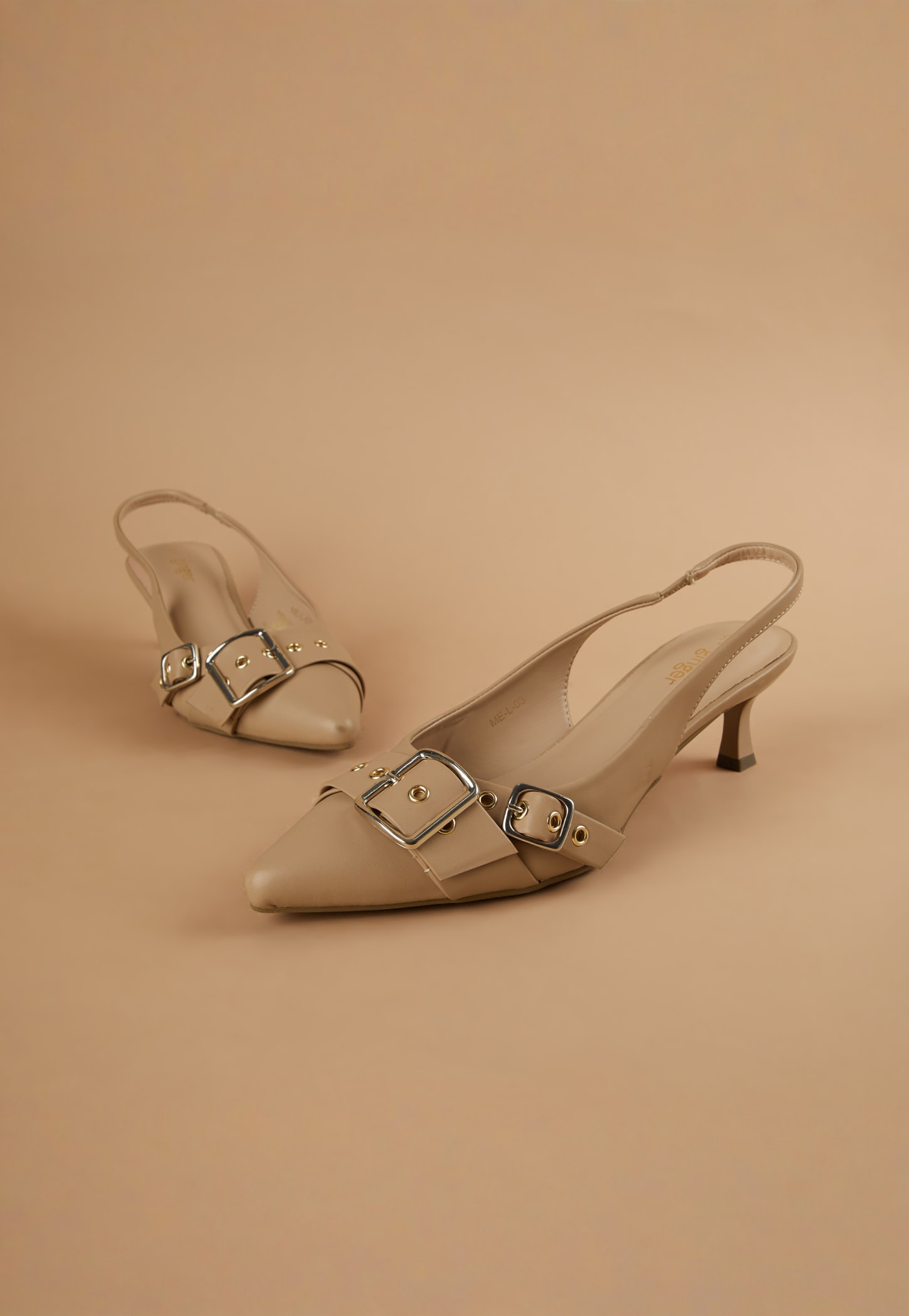 GINGER Buckle Detail Kitten Heels-picture-14