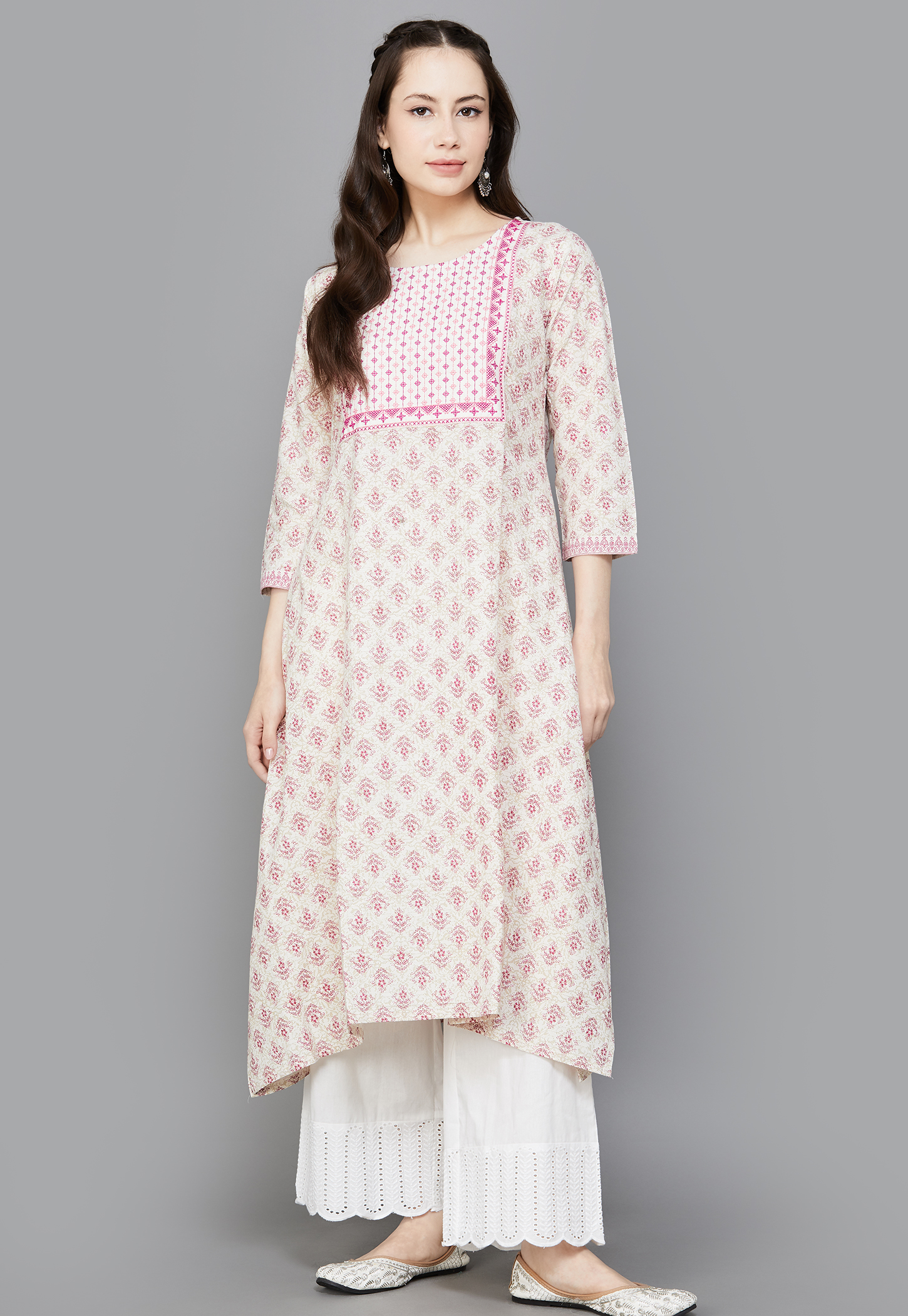 SPAN Ethnic Motif A-line Kurta-picture-10