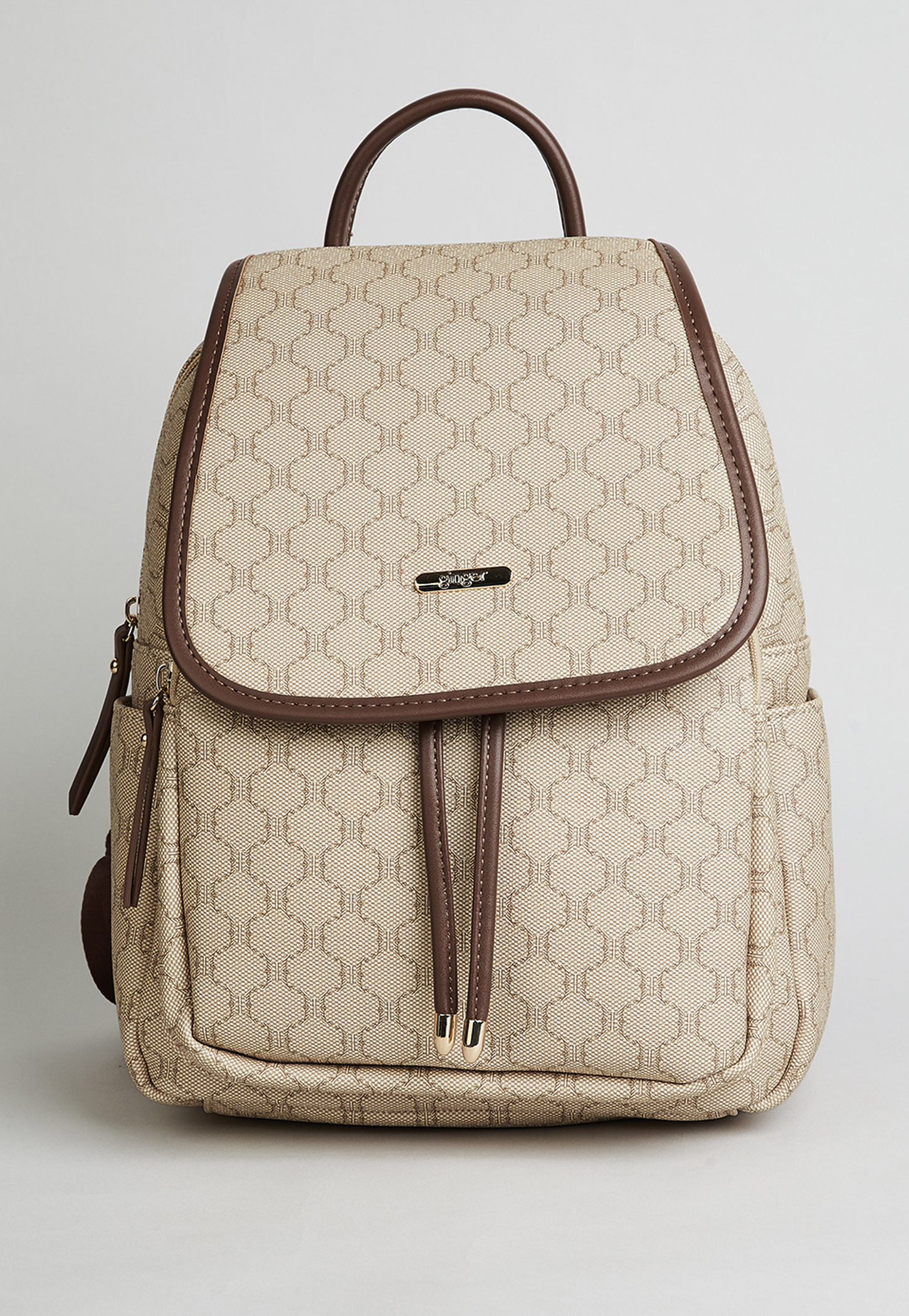 GINGER Geometric Print Backpack