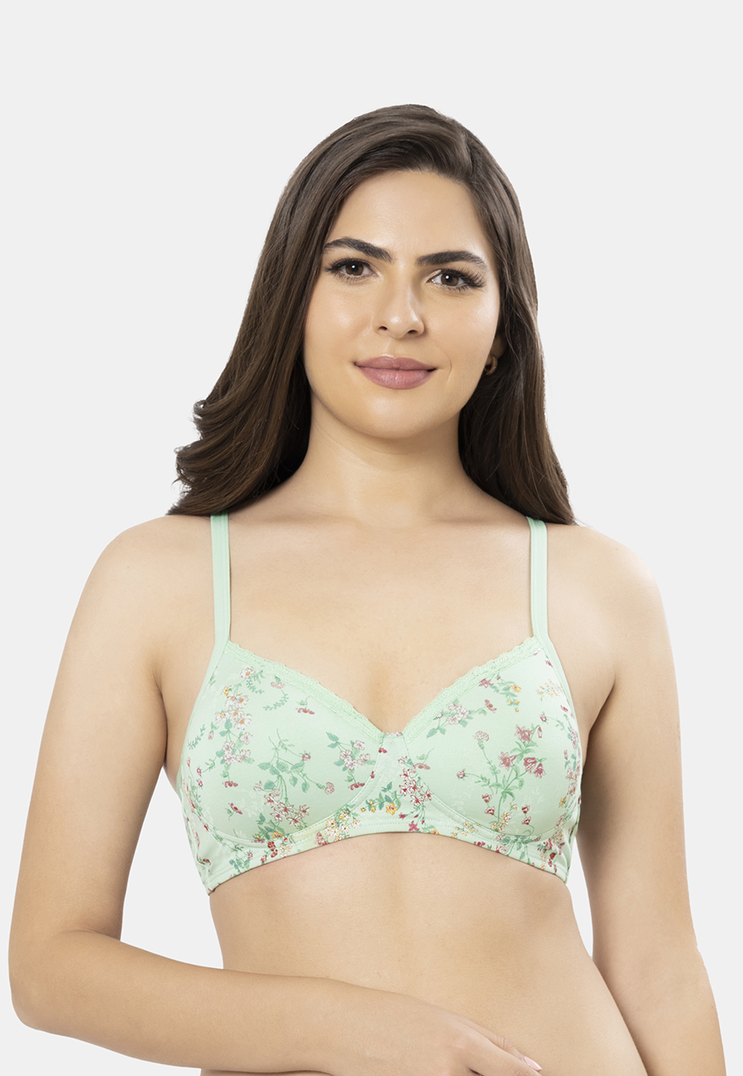 AMANTE Floral Print Padded Non-Wired Seamless T-Shirt Bra-picture-24