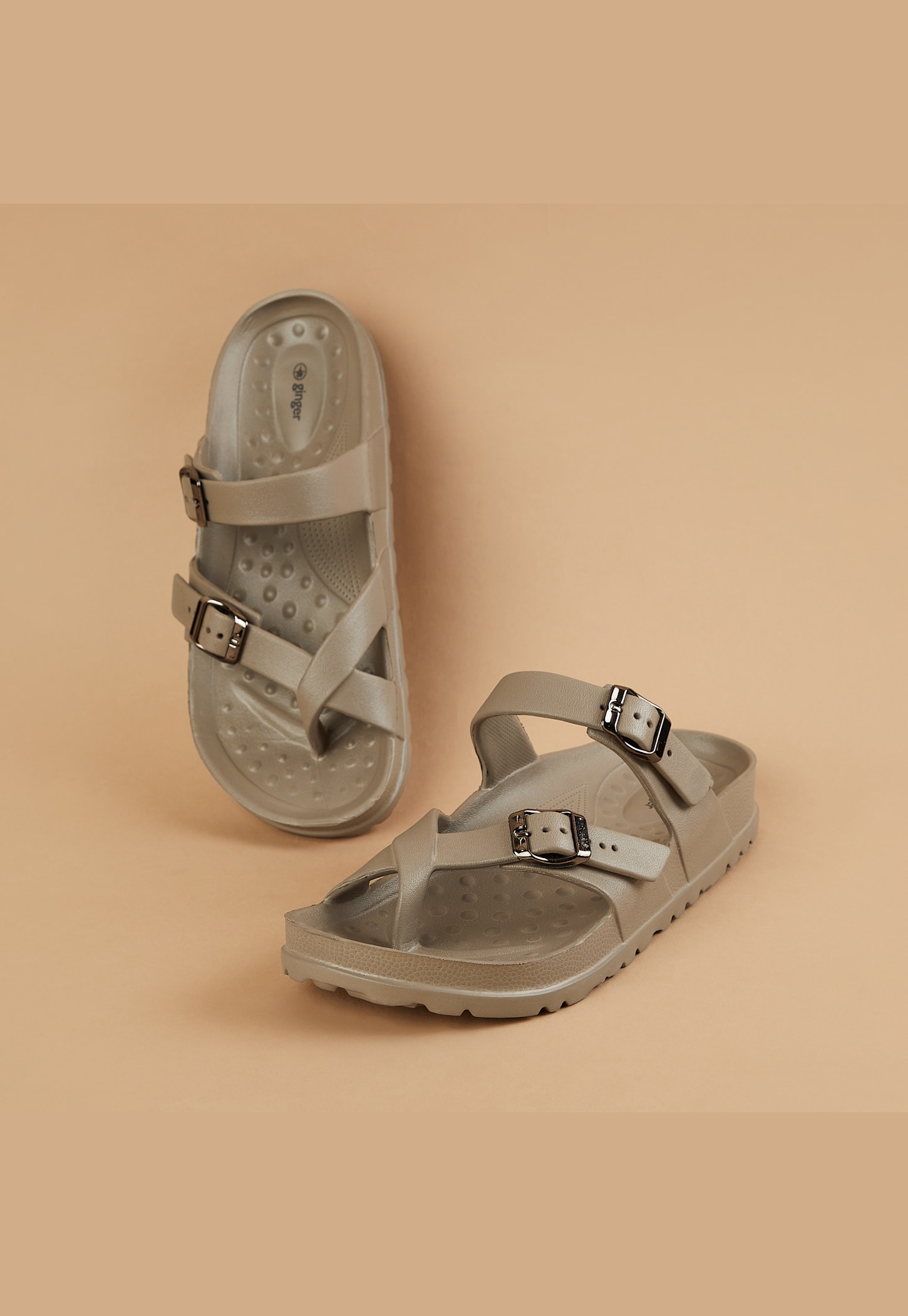 GINGER Solid Sandals-image-34