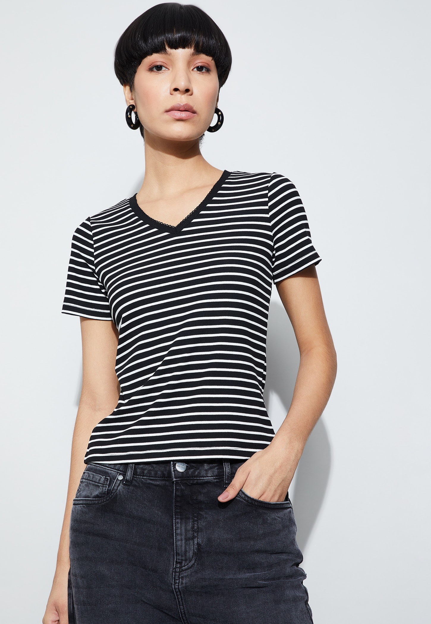 FAME FOREVER Striped T-shirt-picture-20