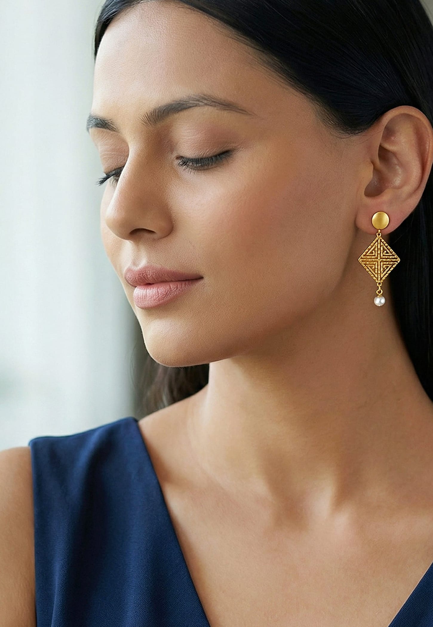 GIVA Stay With Me Sterling Silver Drop Earrings-image-38