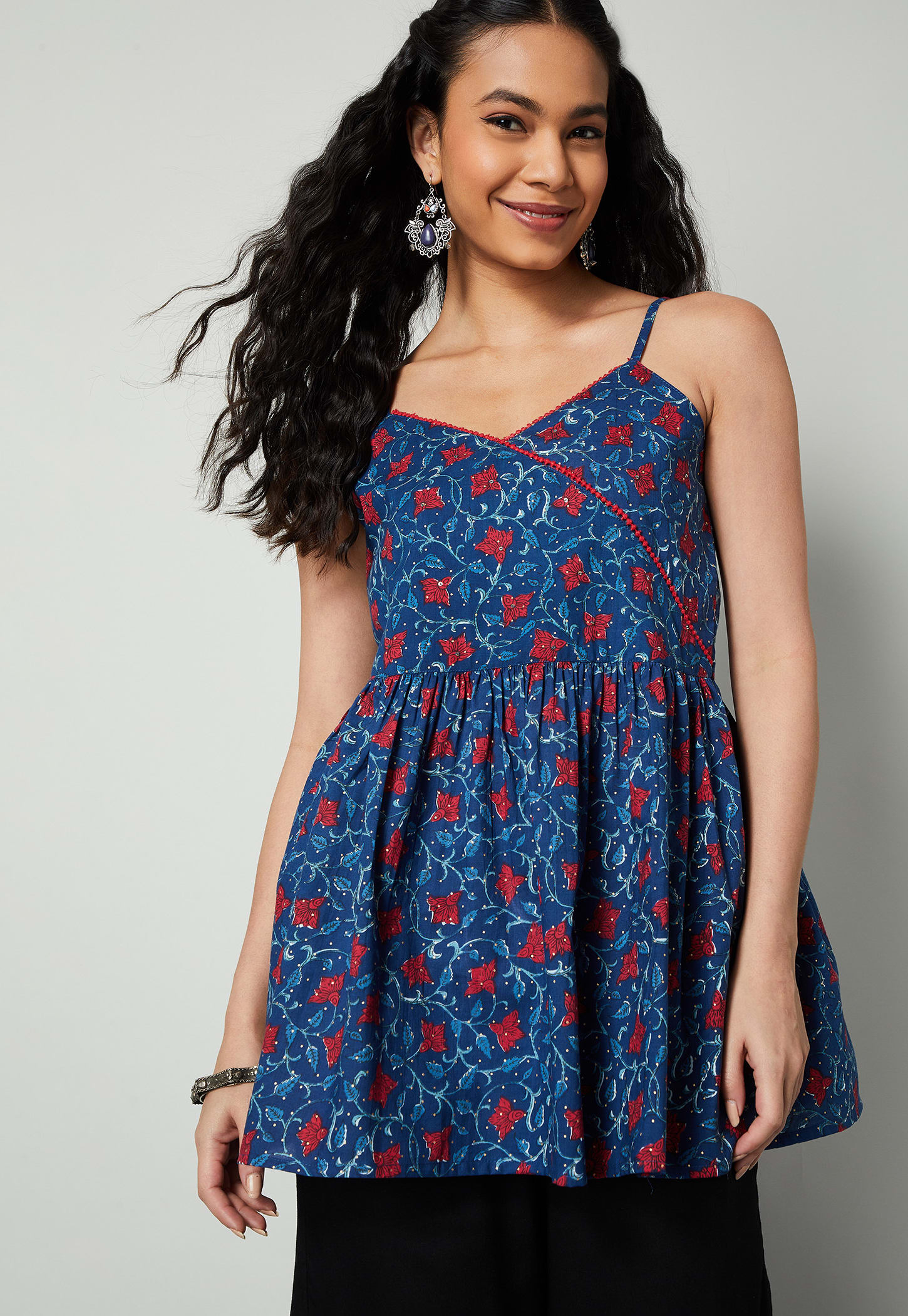 MELANGE Floral Print Kurti-picture-21