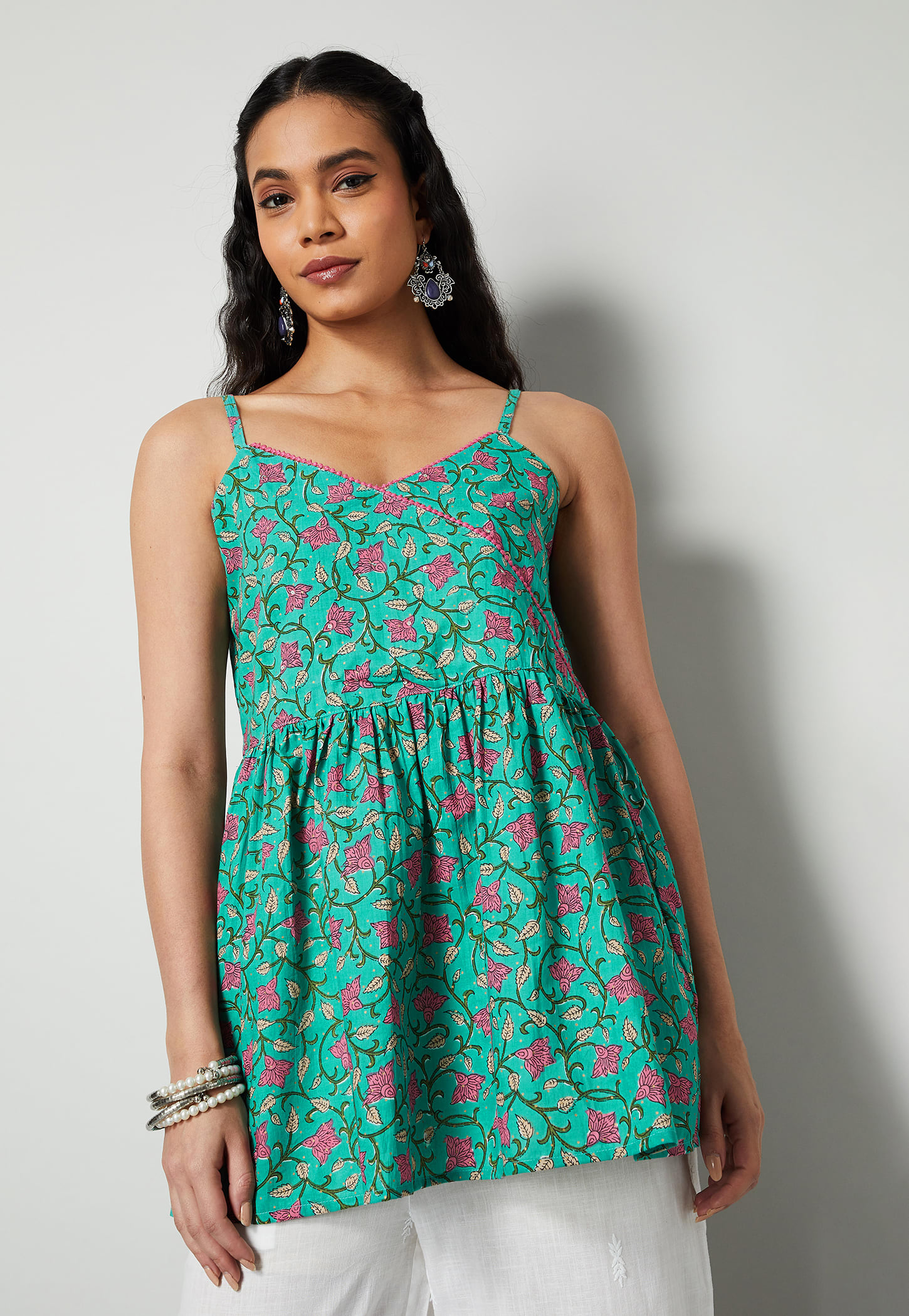 MELANGE Floral Print Kurti-picture-17