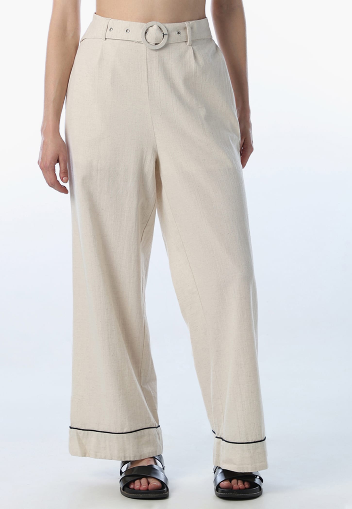 ONLY High Rise Trousers with Belt-picture-50