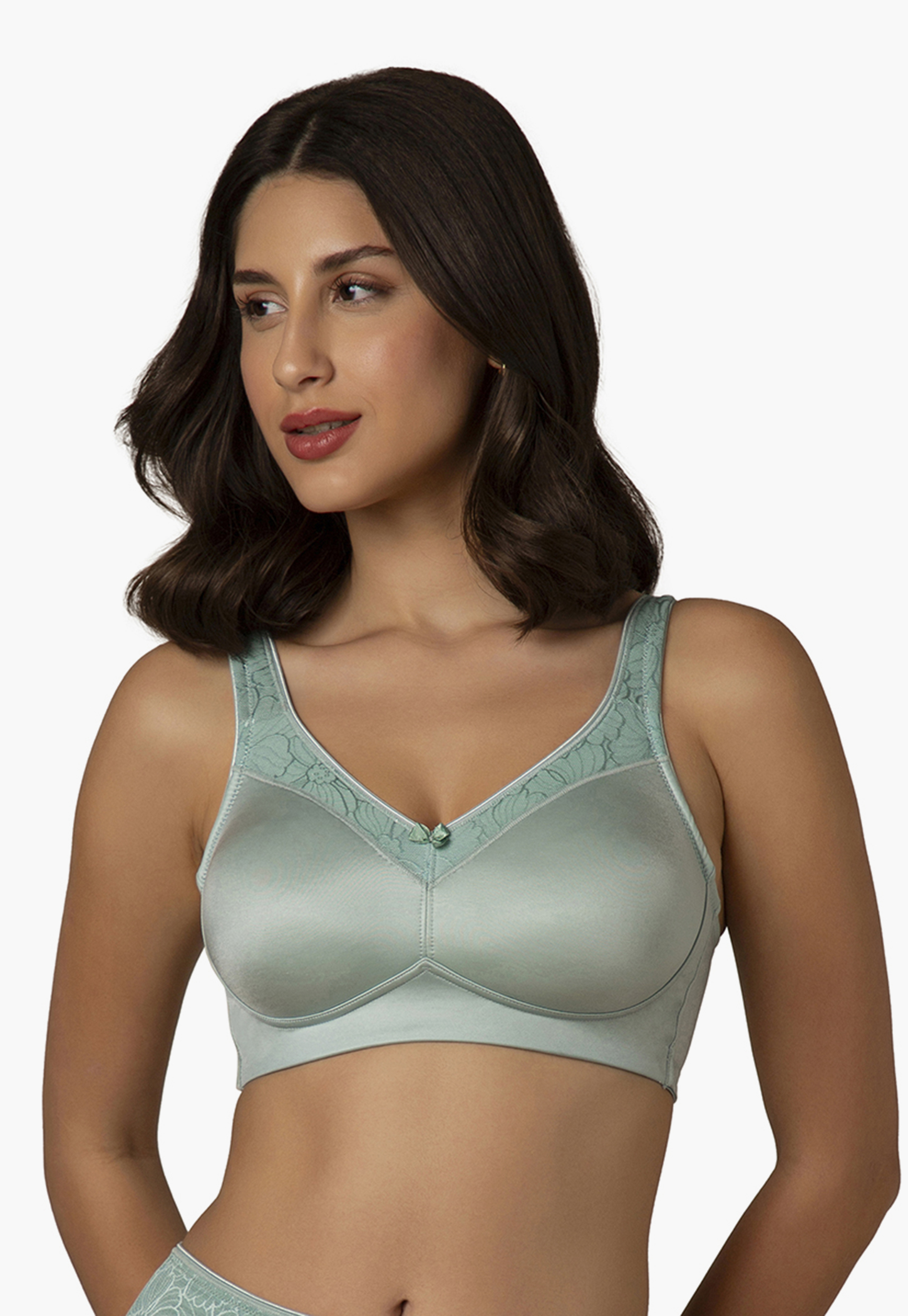 AMANTE Lace Non Padded Non Wired Support Bra-picture-42