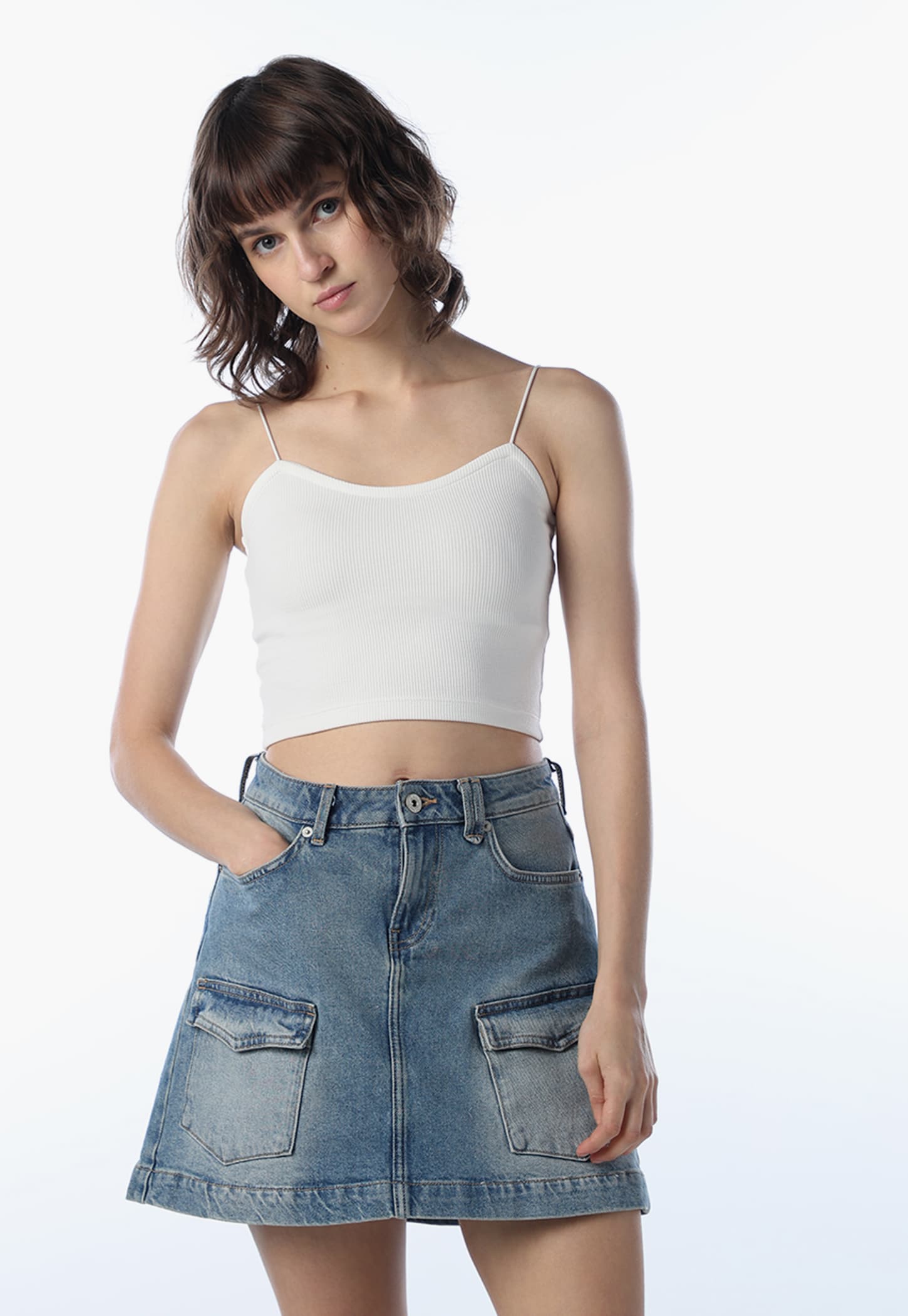 ONLY Ribbed Crop Top-image-17