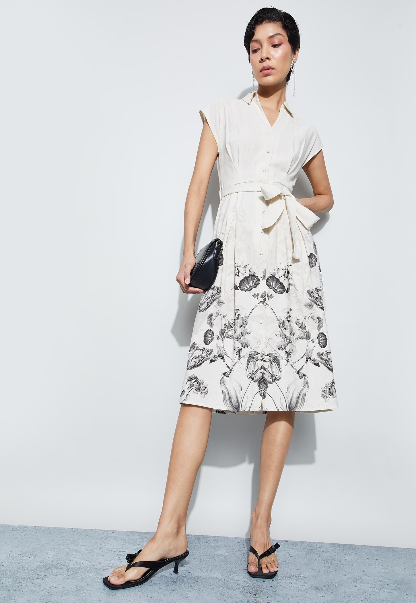 CODE Floral Print Shirt Dress-picture-28