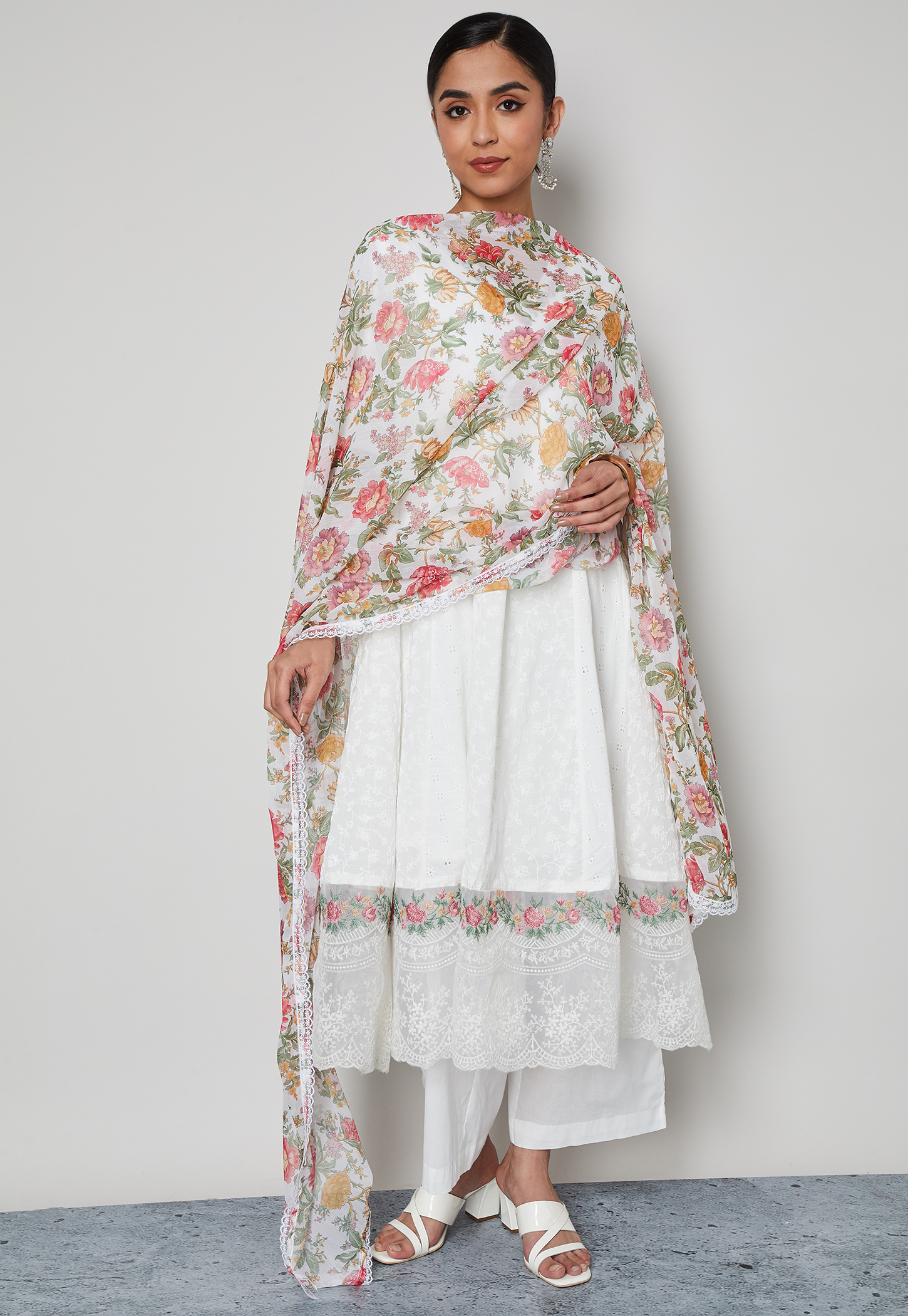 MELANGE Floral Print Dupatta-picture-15