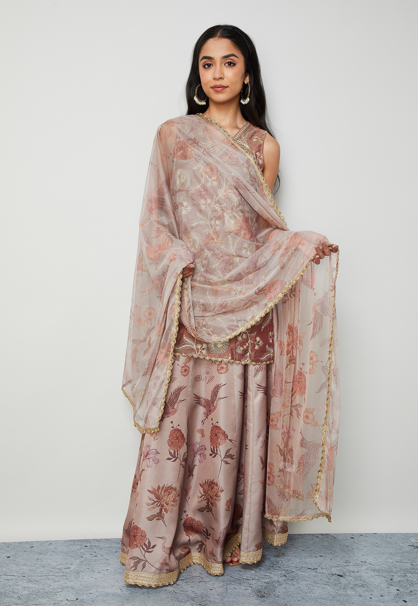 MELANGE Floral Print Dupatta-picture-37