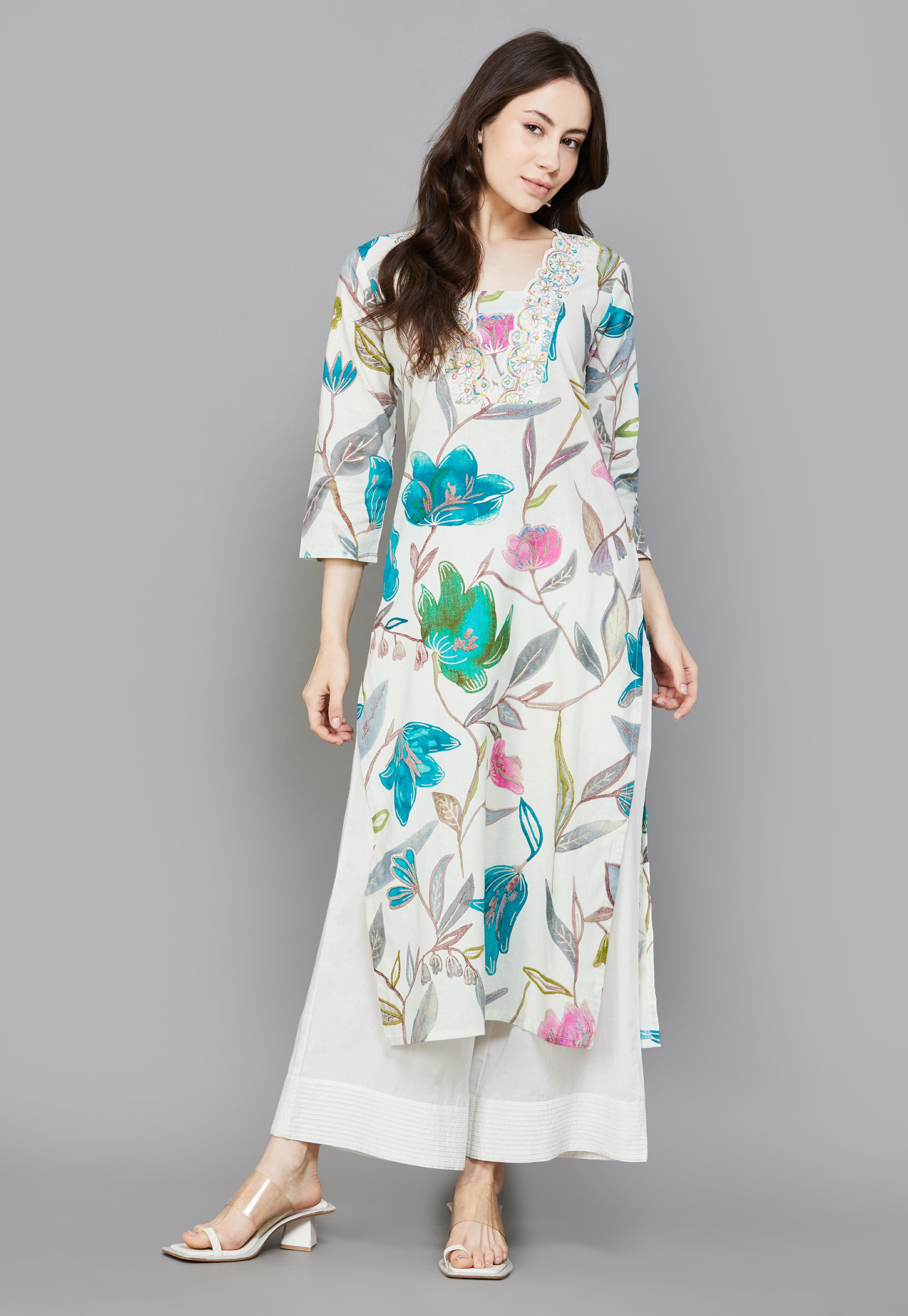 FASHOR Floral Print Kurta-picture-54