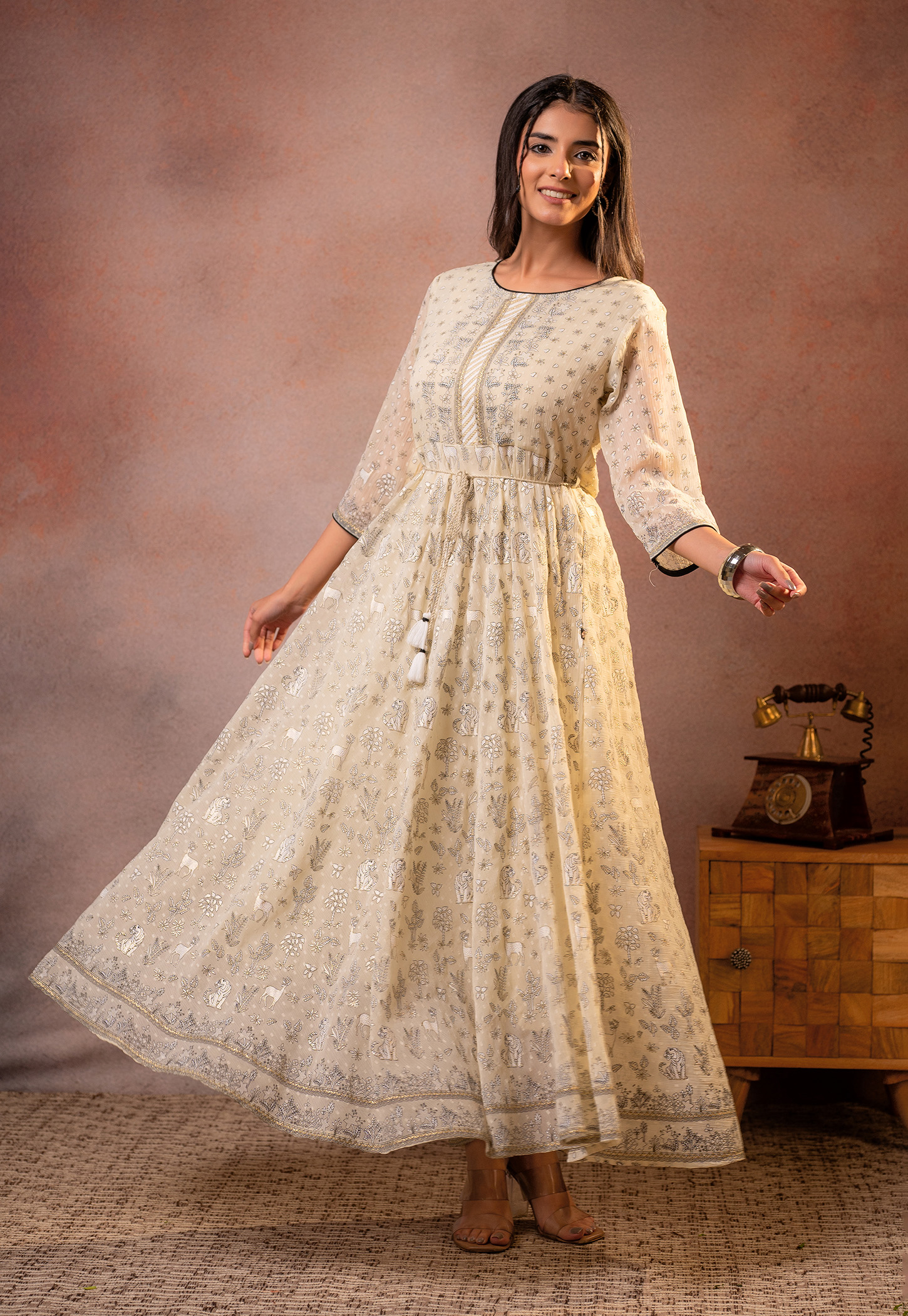 JUNIPER Printed Maxi Dress-image-13
