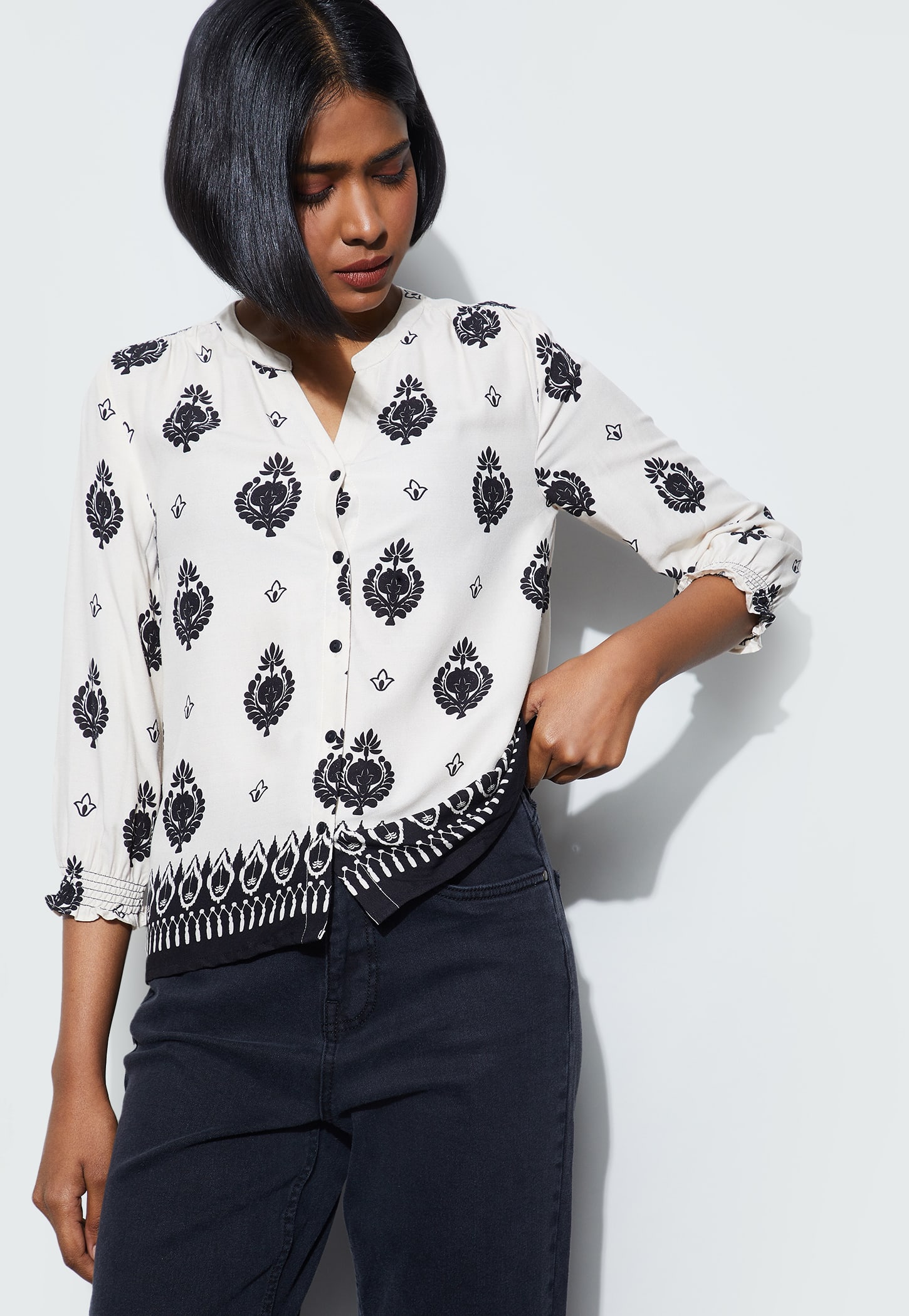 FAME FOREVER Printed Top-picture-32