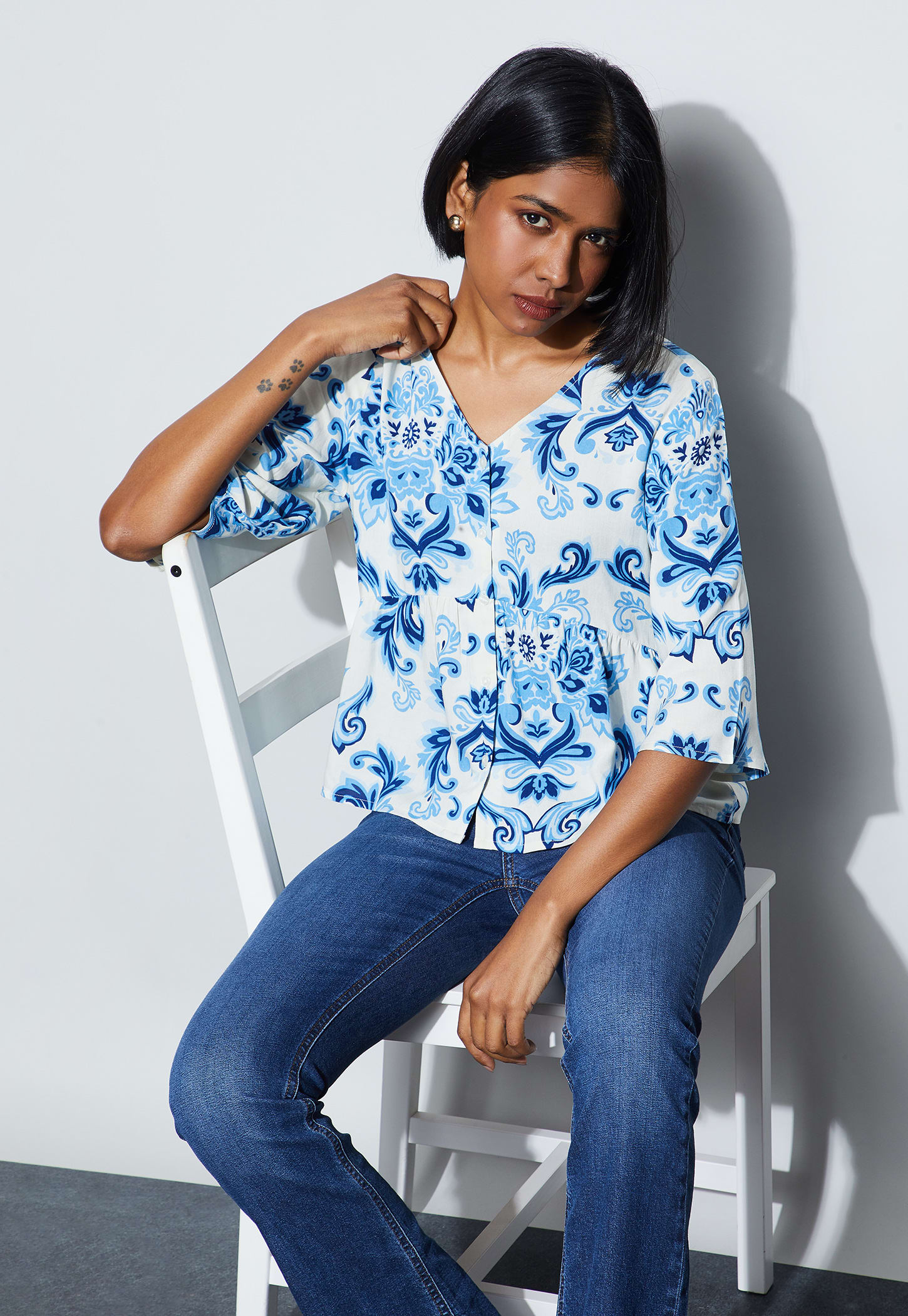 FAME FOREVER Printed Top-picture-25