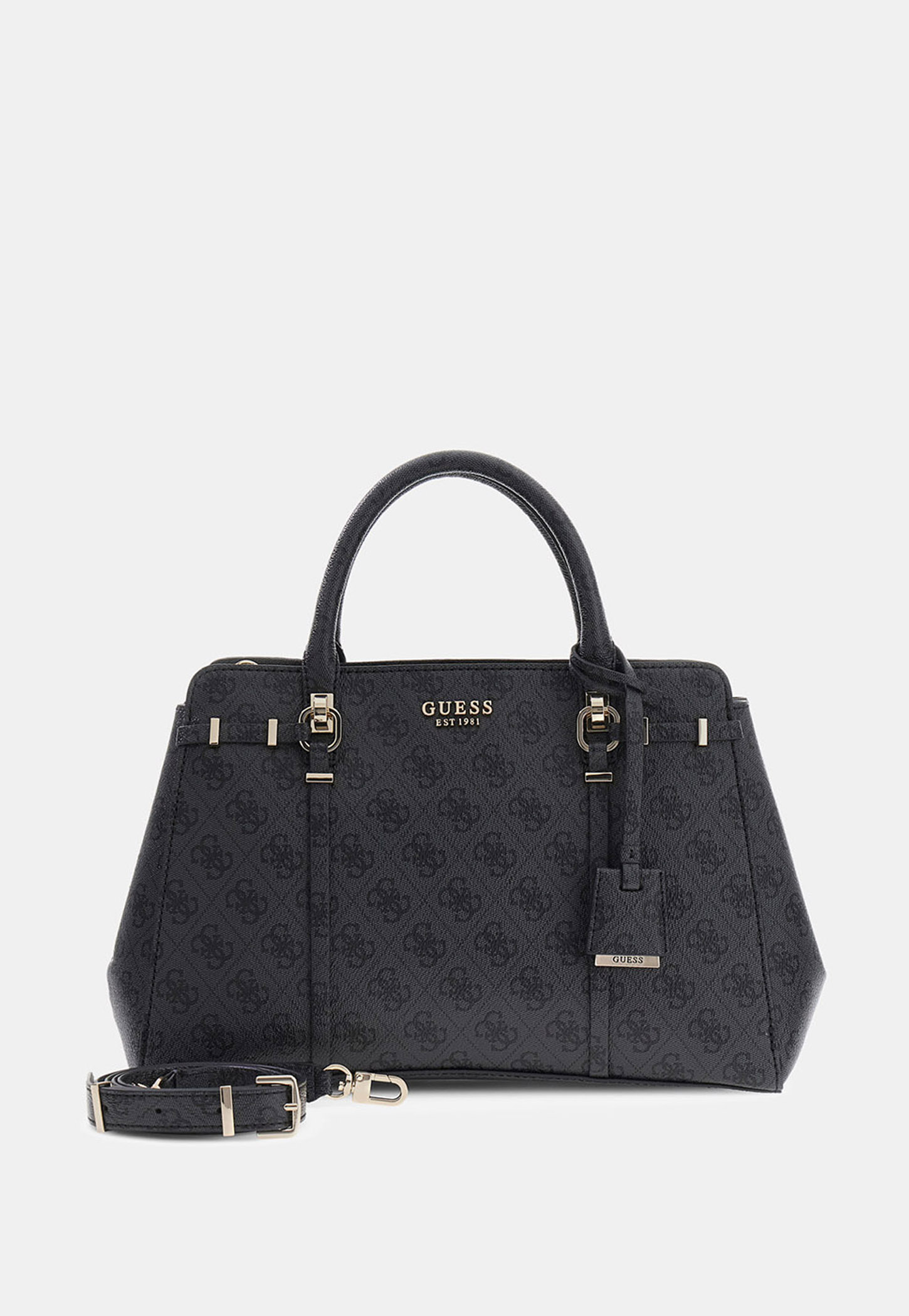GUESS Monogram Print Handheld Bag-picture-11