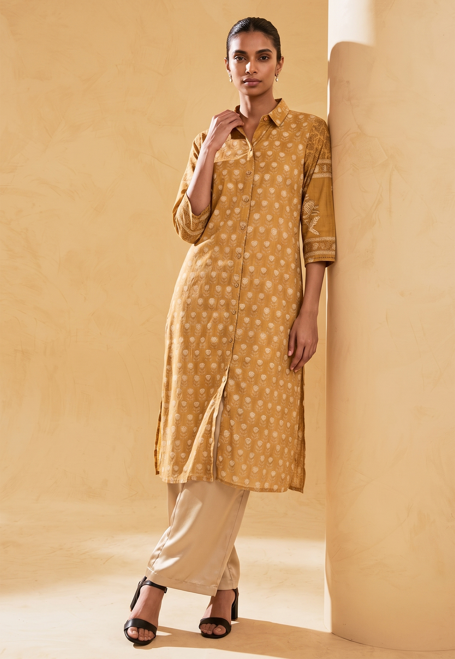 MELANGE Ethnic Motif Straight Kurta-picture-20