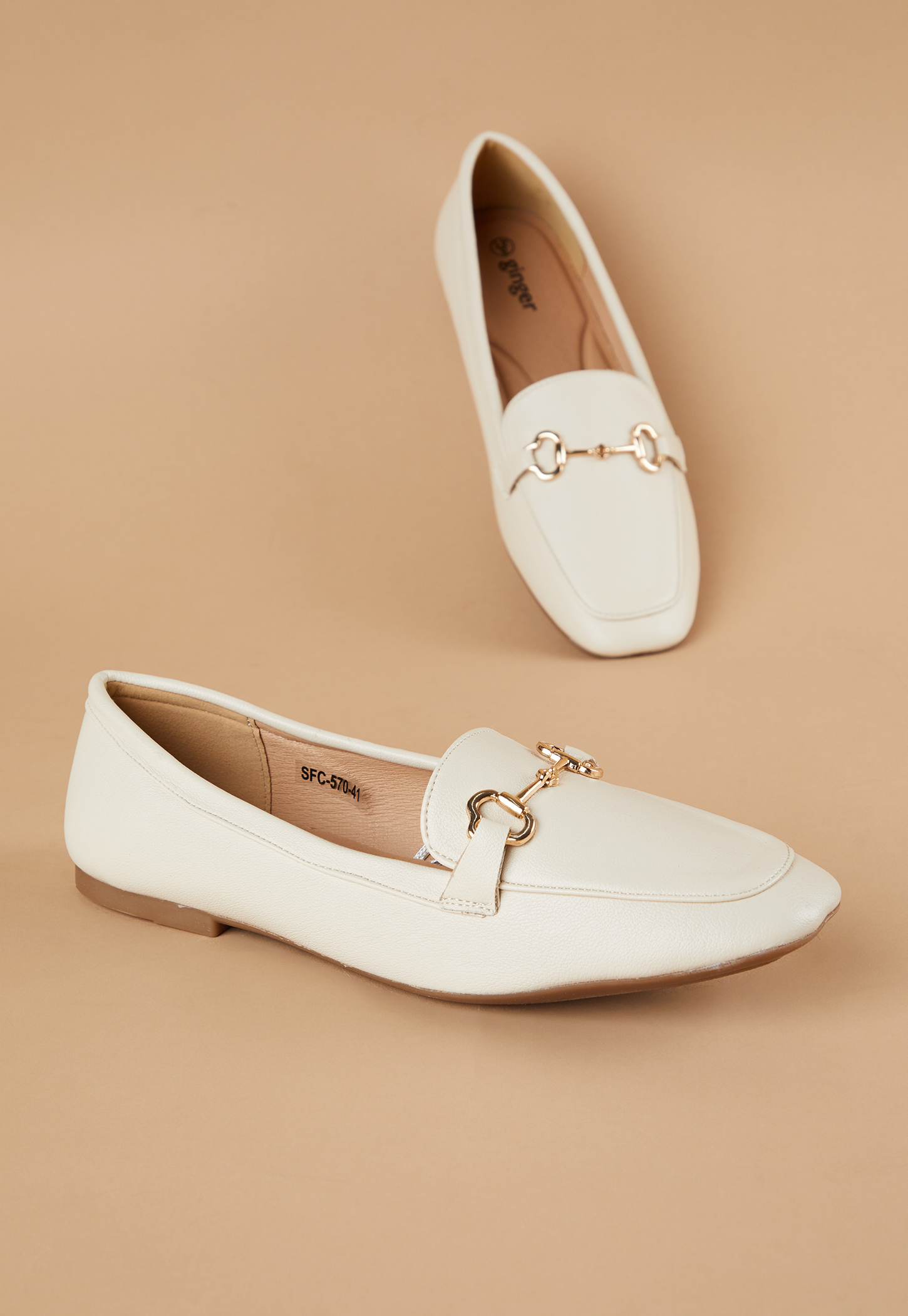 CODE Solid Square-Toe Ballerinas-picture-39