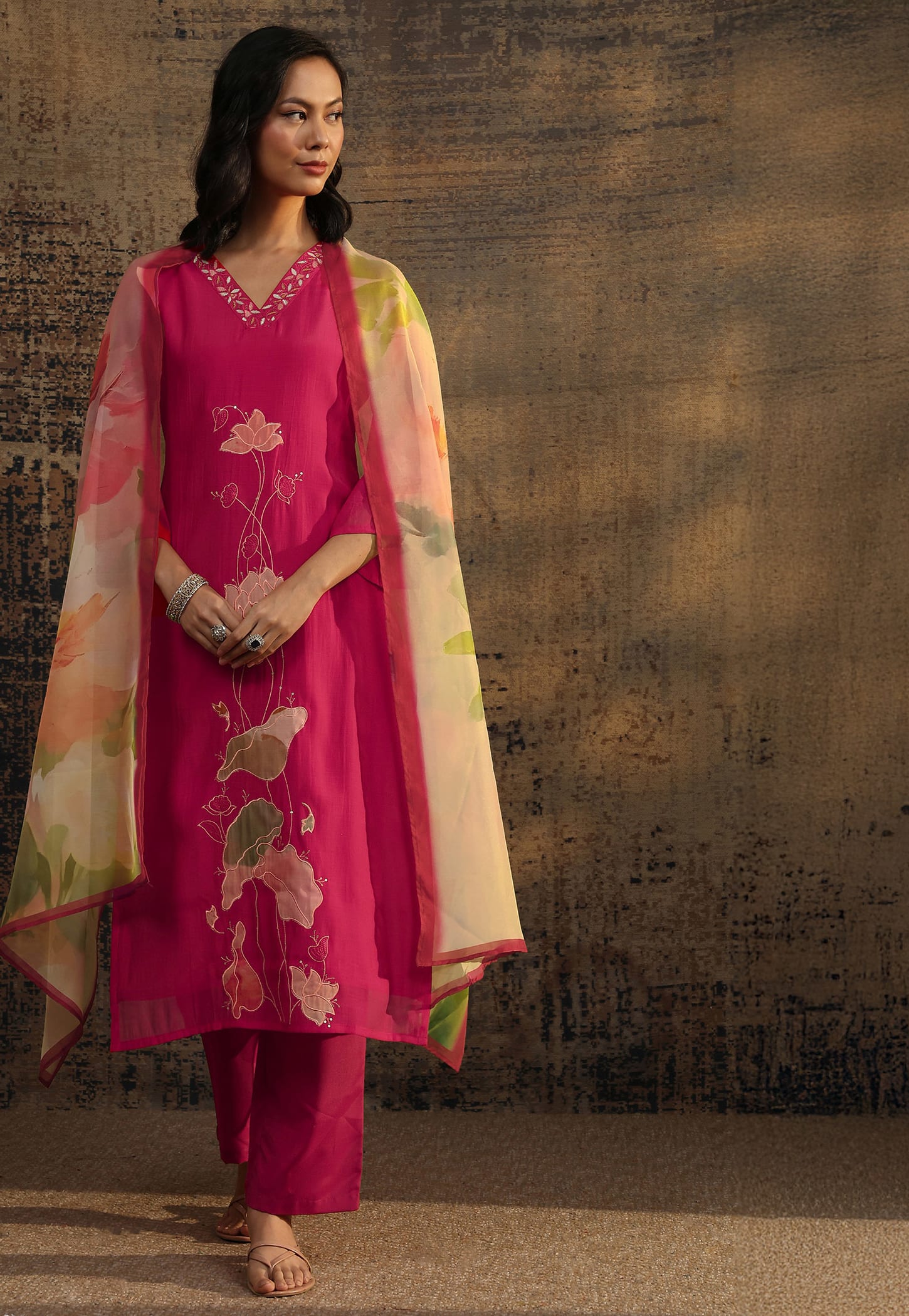 LIBAS Embroidered Kurta Set-picture-37