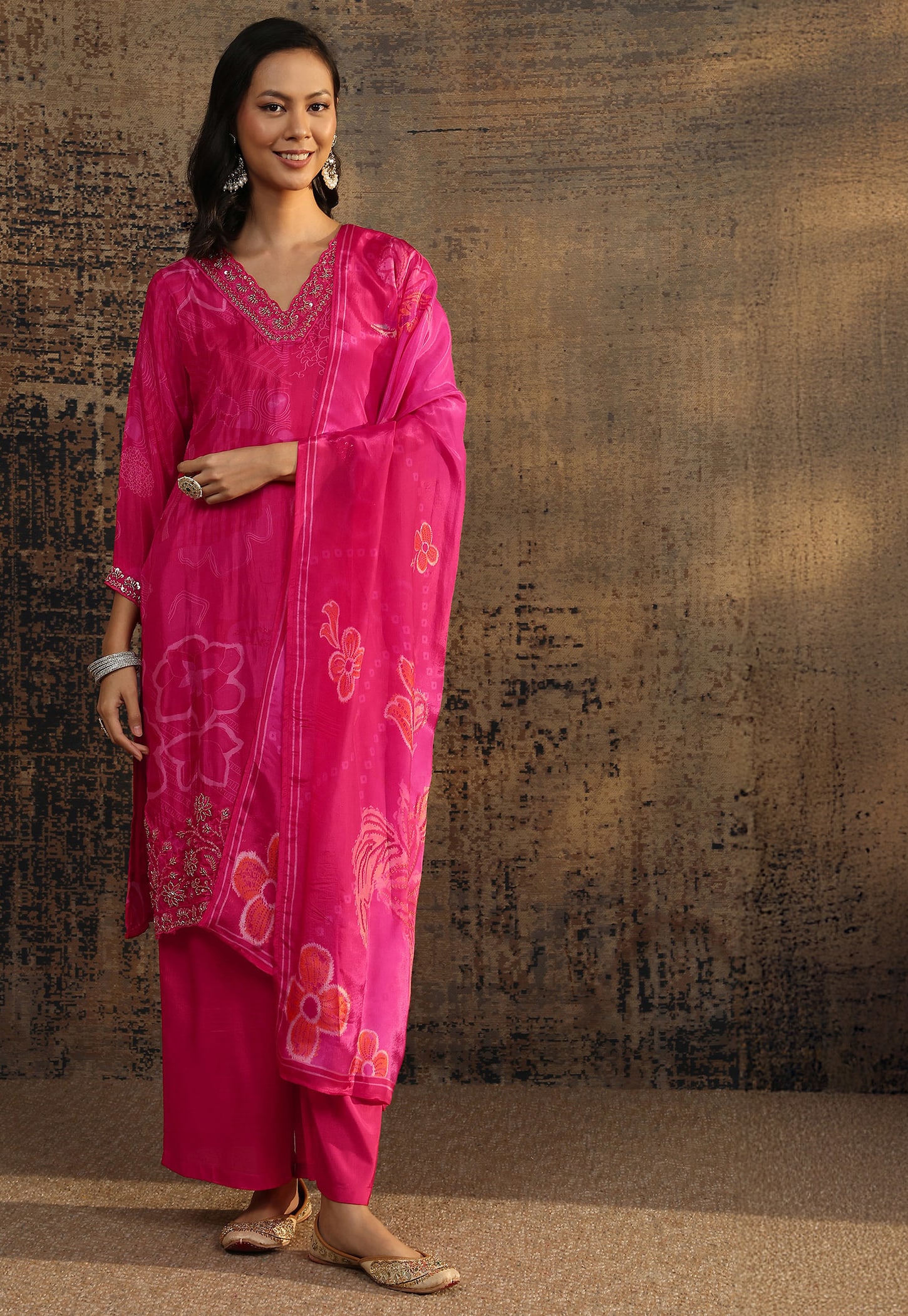 LIBAS Floral Print Kurta Set-picture-42