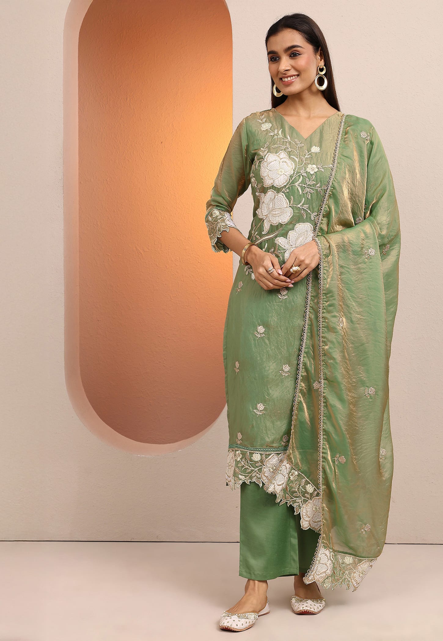 LIBAS Embroidered Kurta Set-picture-51