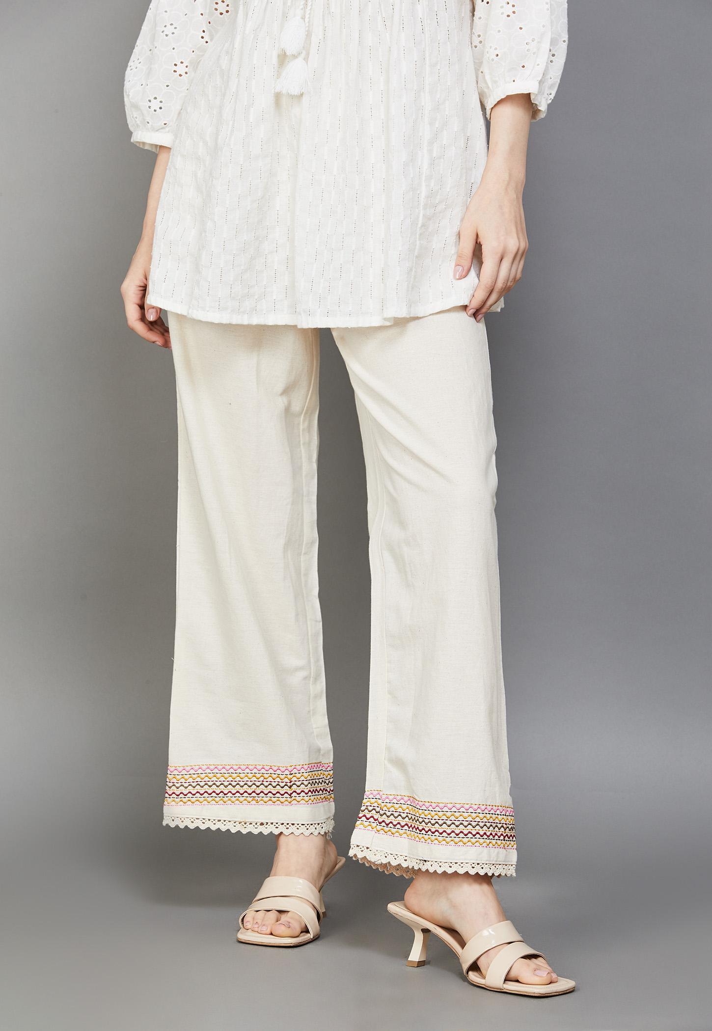 FASHOR Embroidered Straight Pants-image-9