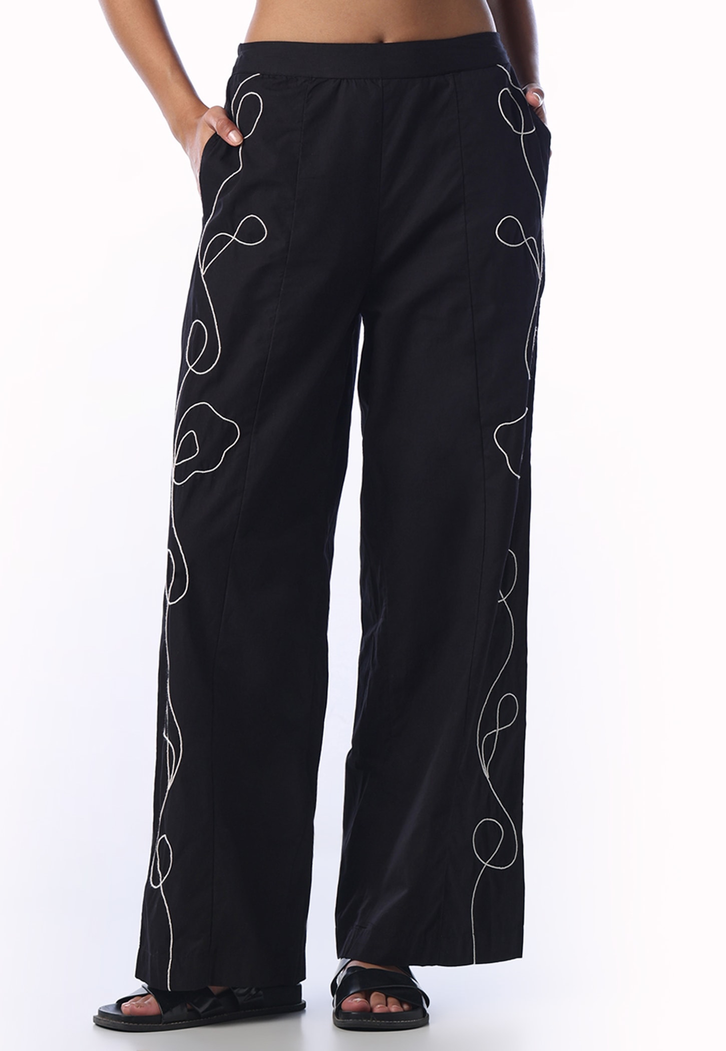 ONLY Embroidered Woven Trousers-picture-48
