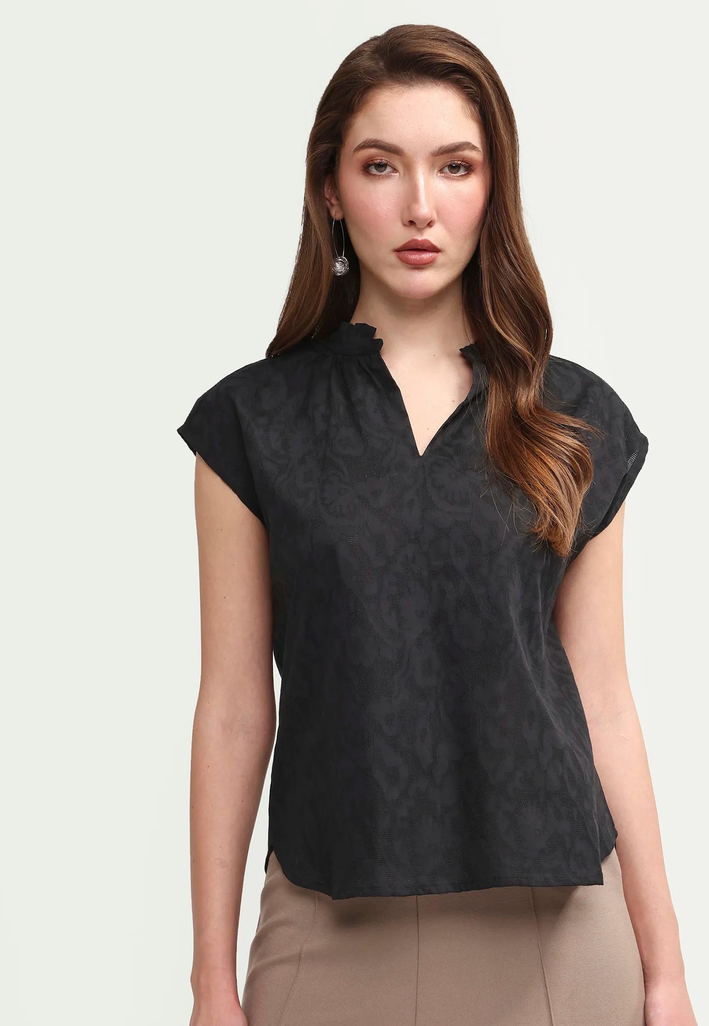 RAREISM Patterned Top-picture-42