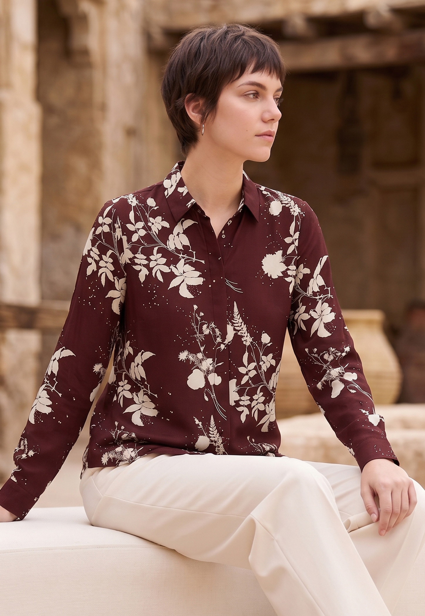 CODE CLASSIC Floral Print Regular Shirt-picture-30