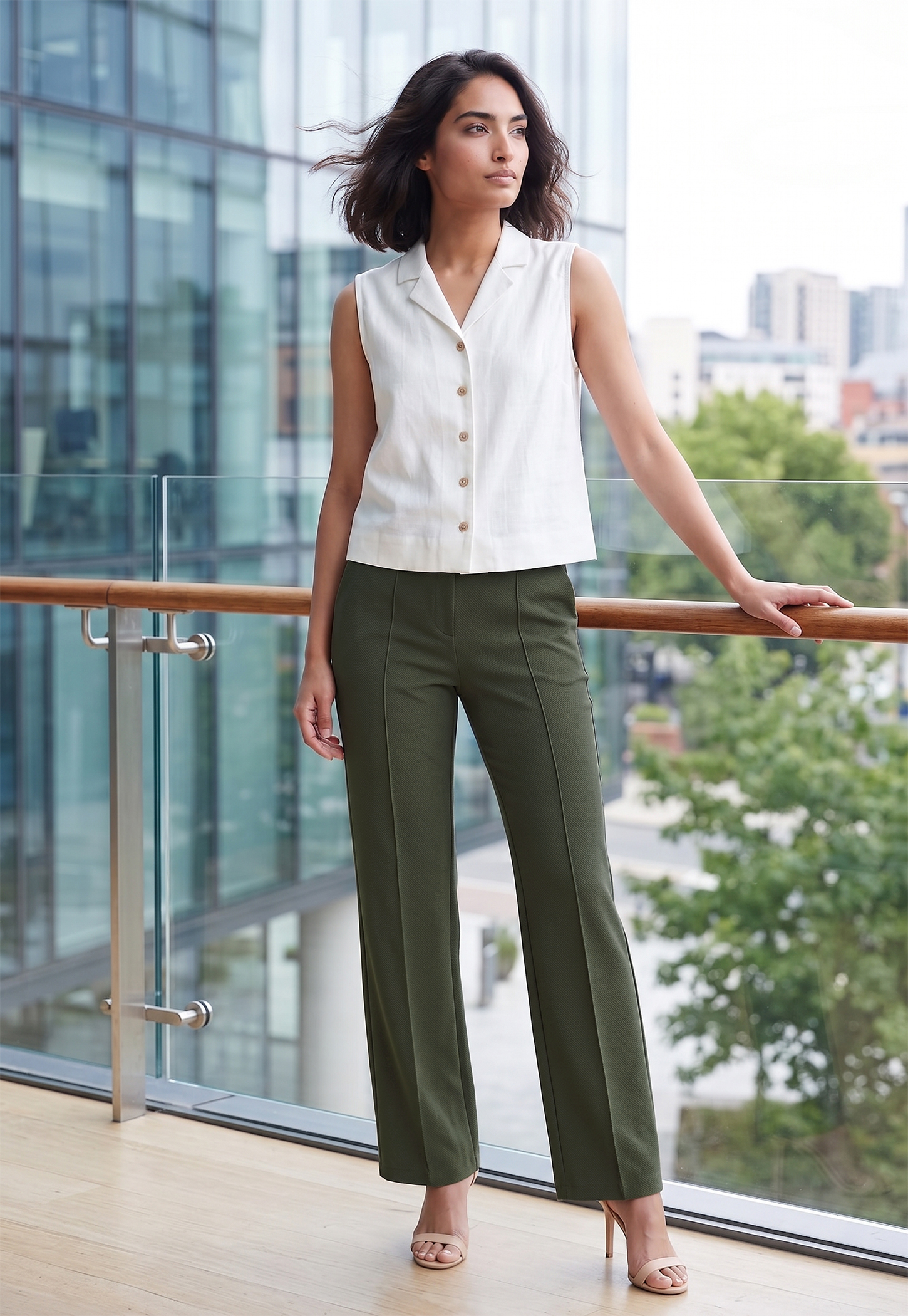 CODE CLASSIC Knit Flat Front Trousers-picture-39