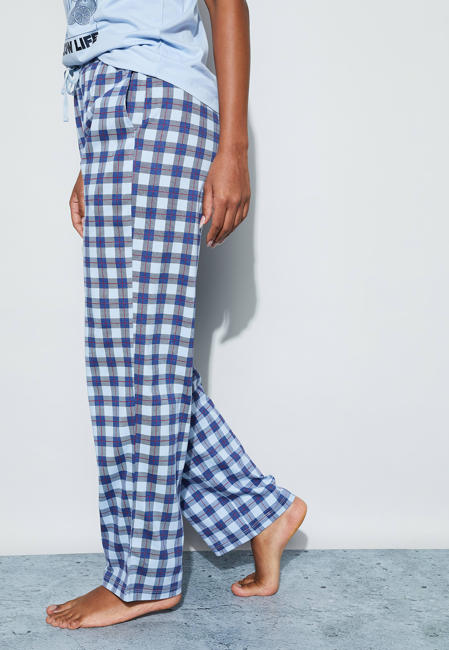 GINGER Checked Elasticated Pyjamas-picture-38