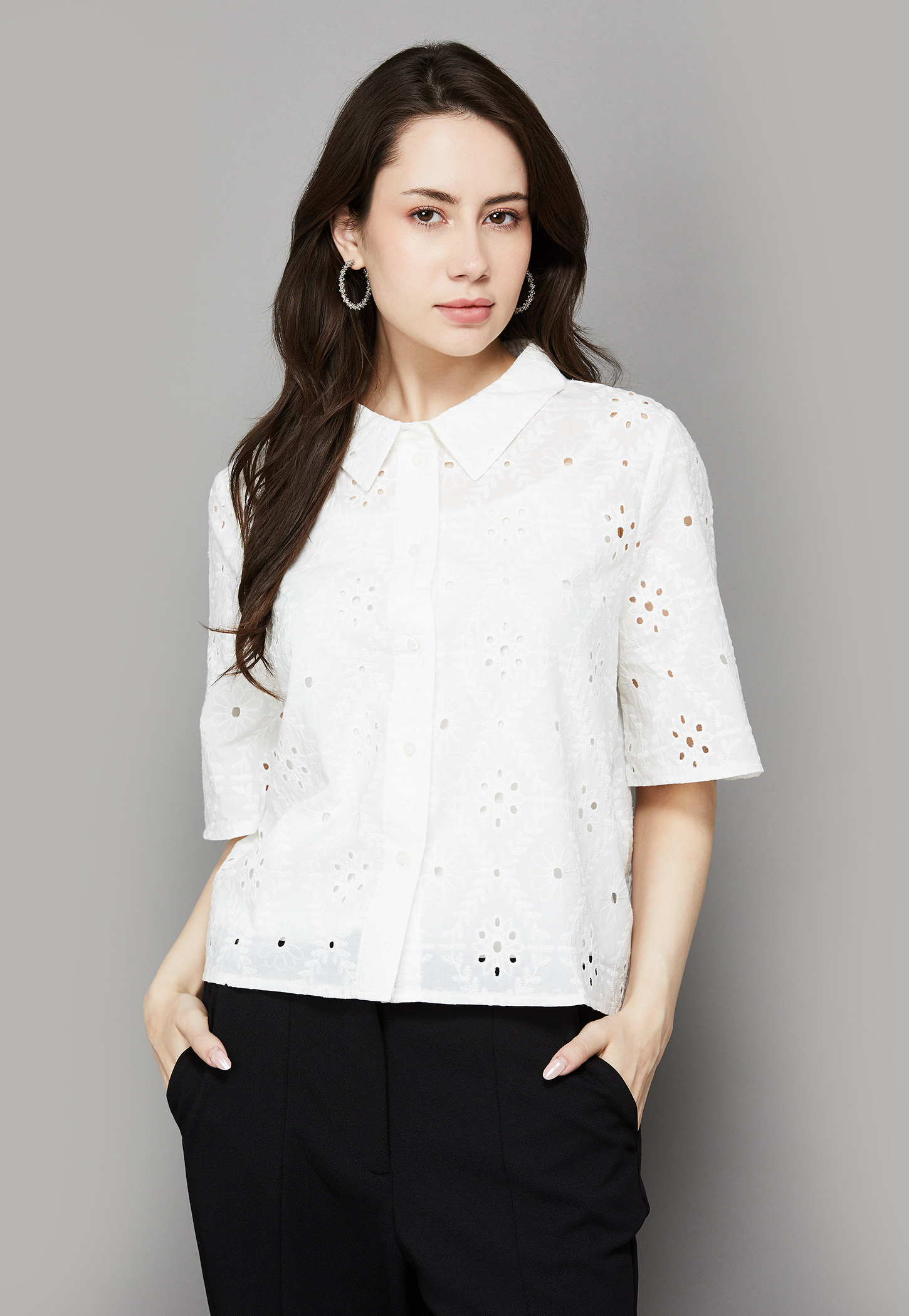 VERO MODA Schiffli Shirt-image-40