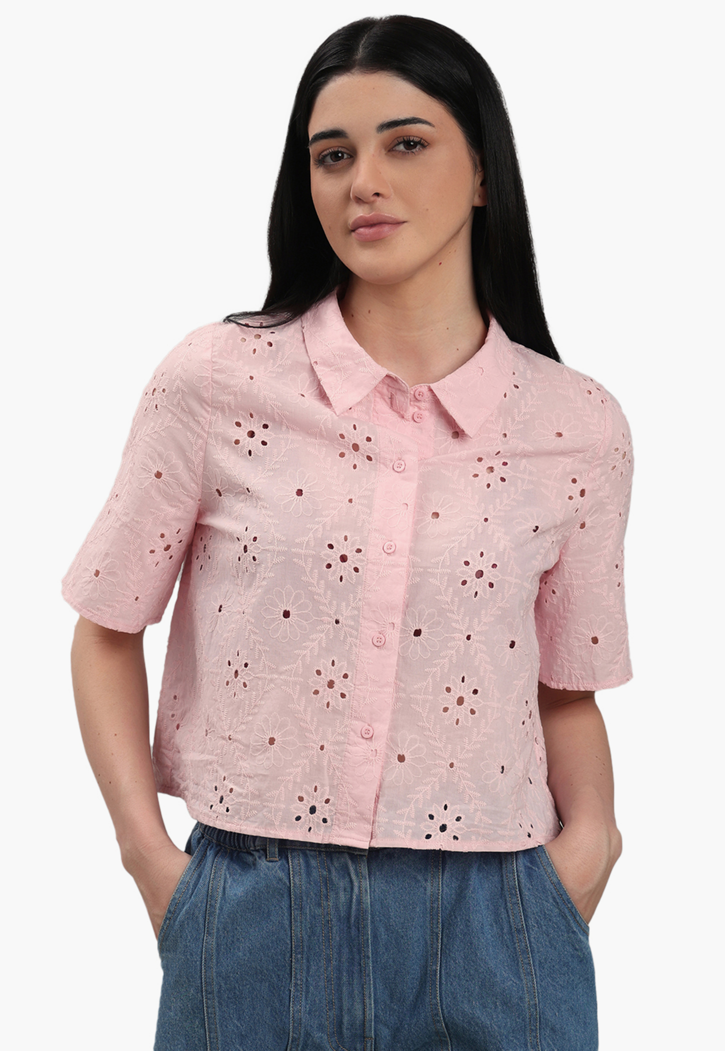 VERO MODA Embroidered Regular Shirt-picture-40