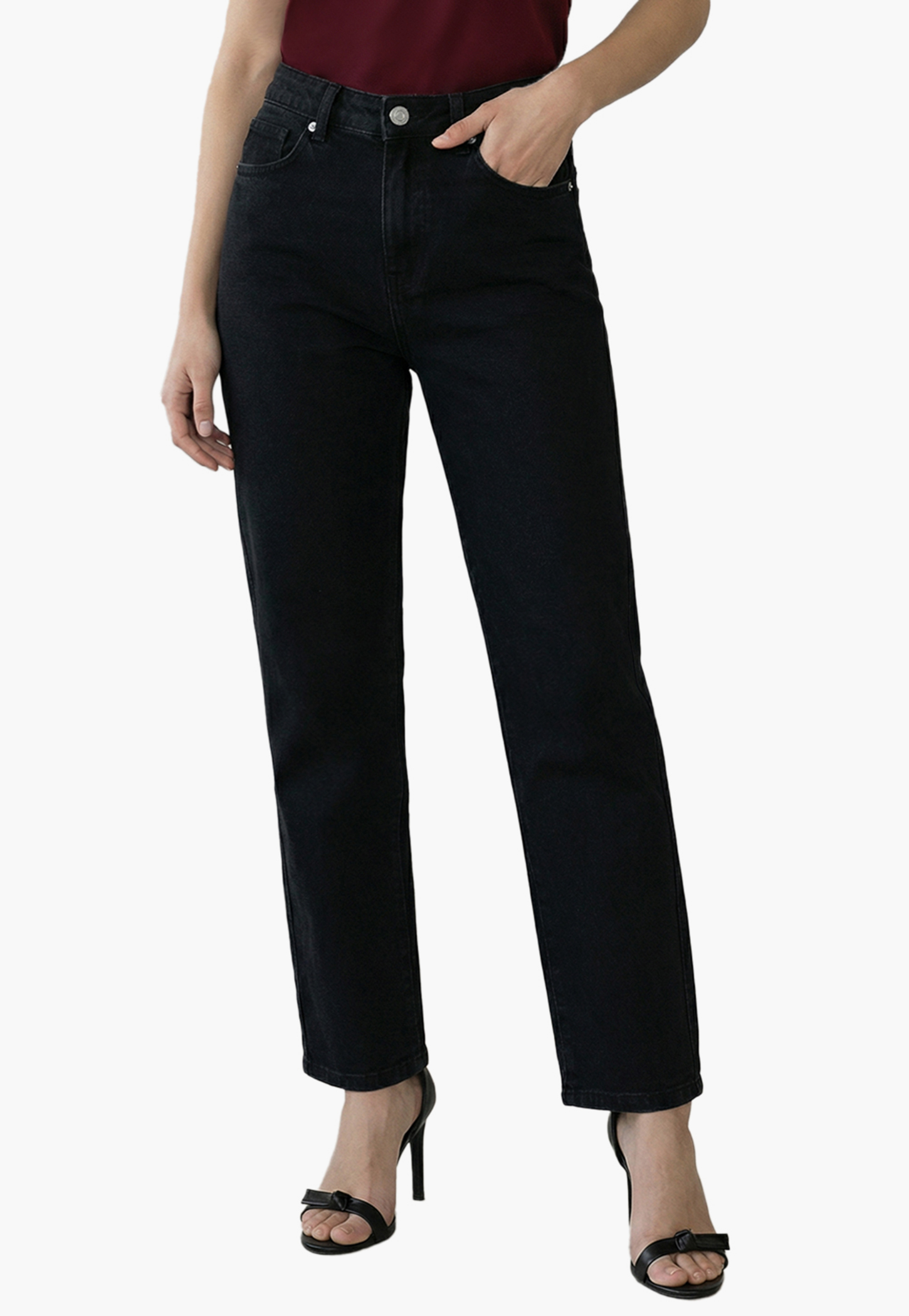 VERO MODA Solid Straight Fit Jeans-picture-49