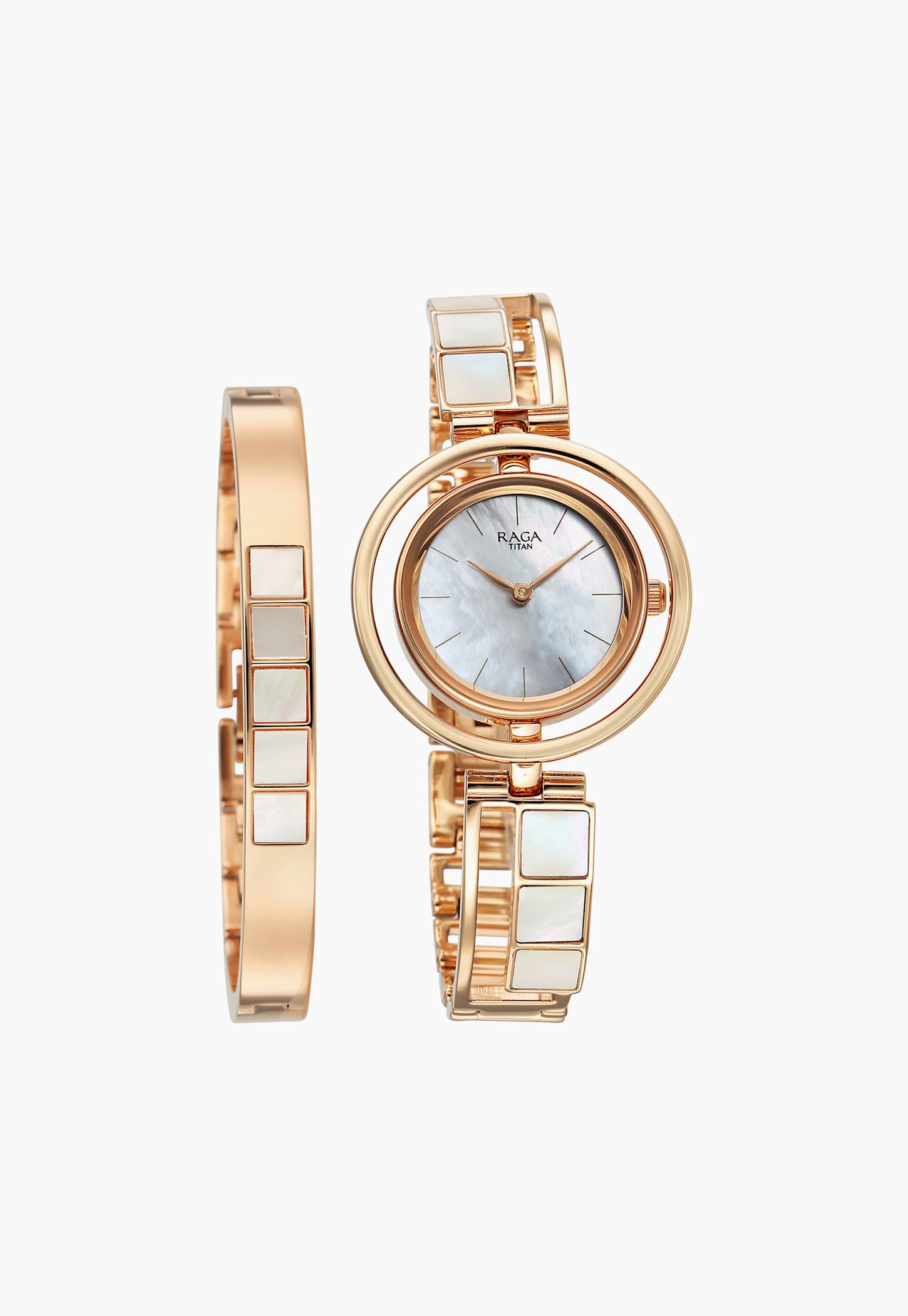 TITAN Raga Power Pearls Analog Watch with Bracelet - NU95232WM01F-picture-40