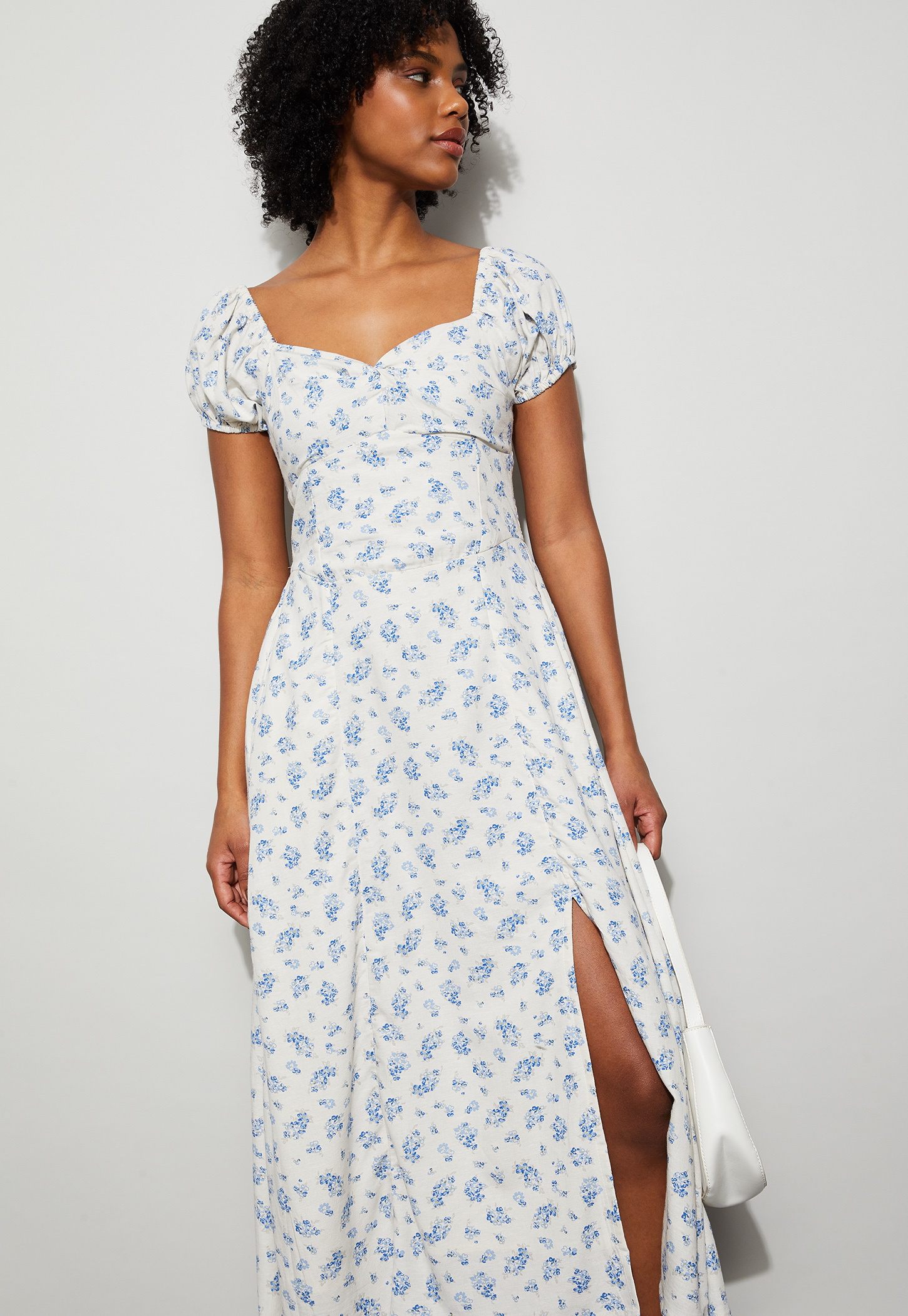 GINGER Floral Print Smocked Midi Dress-picture-25