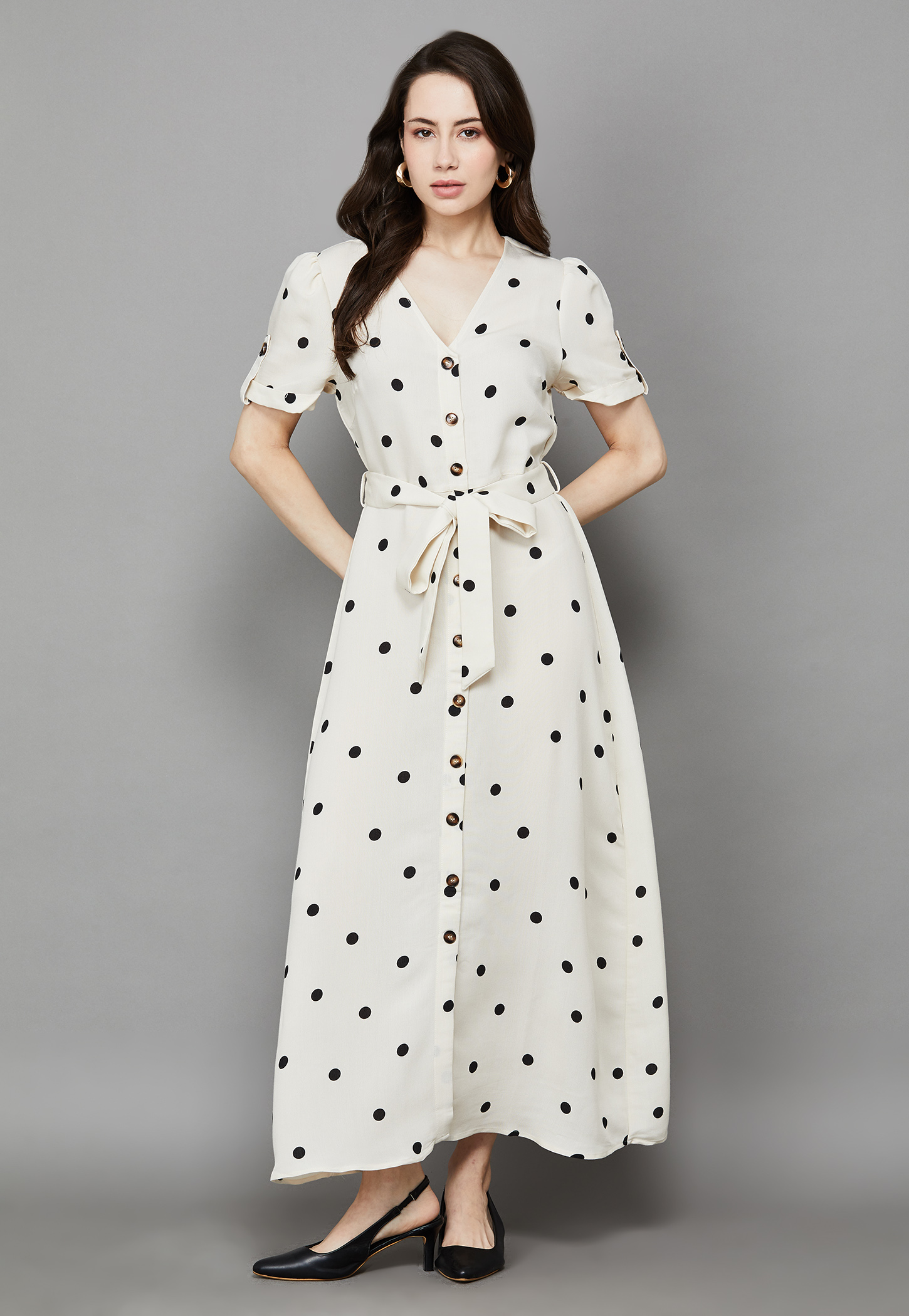 VERO MODA Polka Dot Print A-line Dress-picture-56