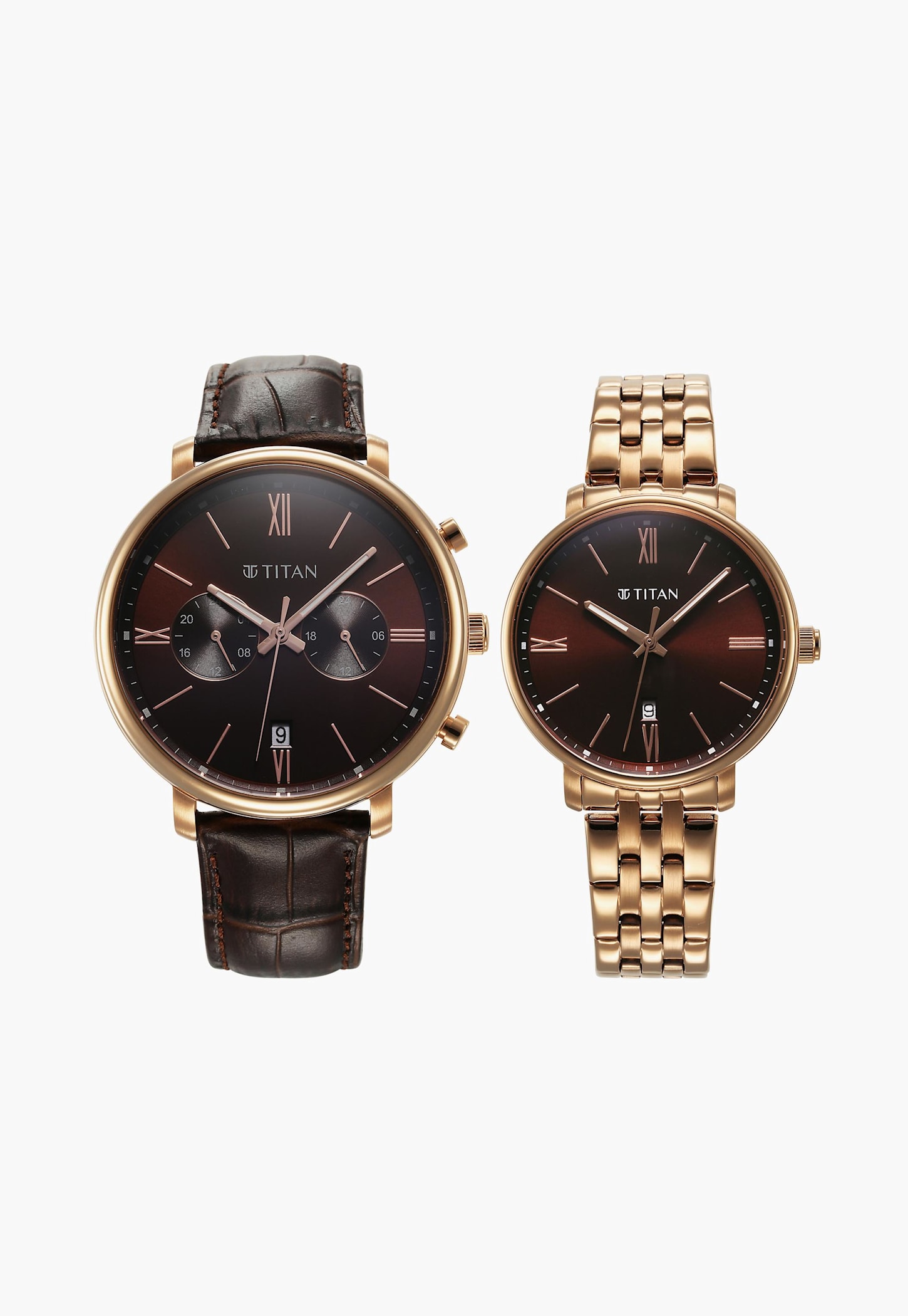 TITAN Bandhan Multifunction Couple Watch Set-NU9400794207WZ02-image-32