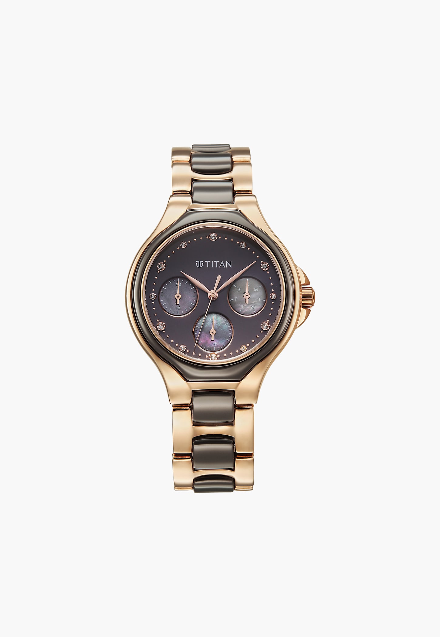 TITAN Glamour Embellished Multifunction Watch - NU95325KD02-image-19