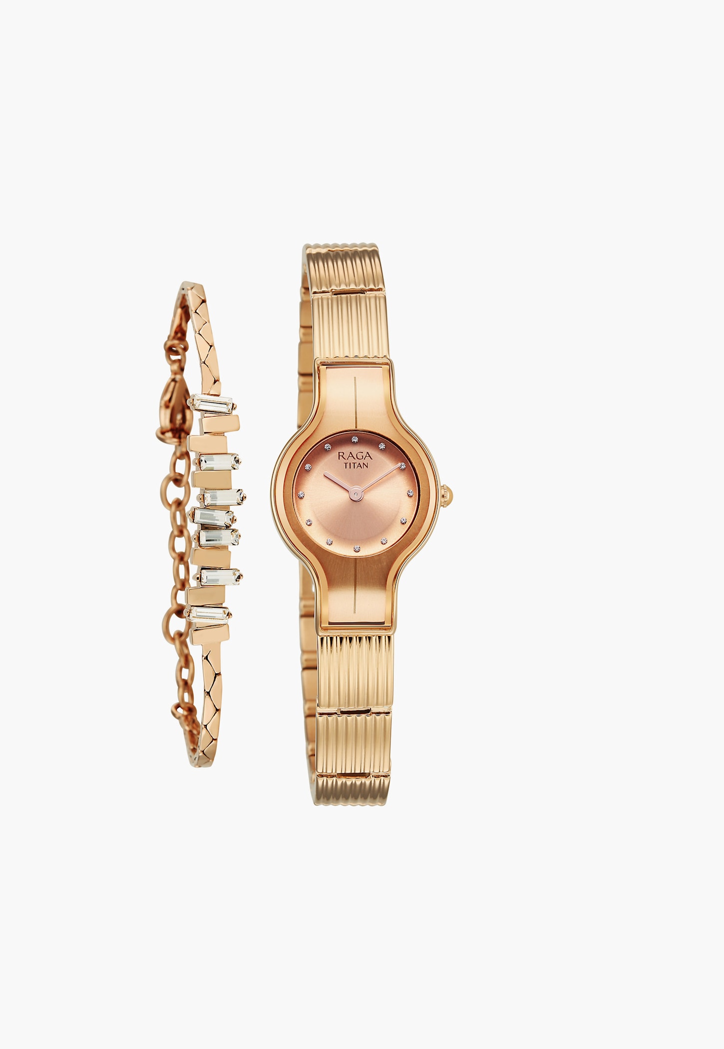 TITAN Raga Glimmers Watch with Bracelet-NU95328WM01F-image-23