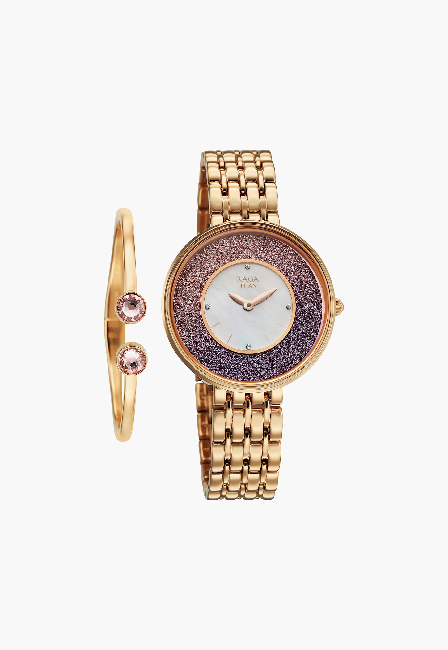 TITAN Raga Glimmers Watch with Bracelet Analog Watch - NU95336WM01F-picture-39