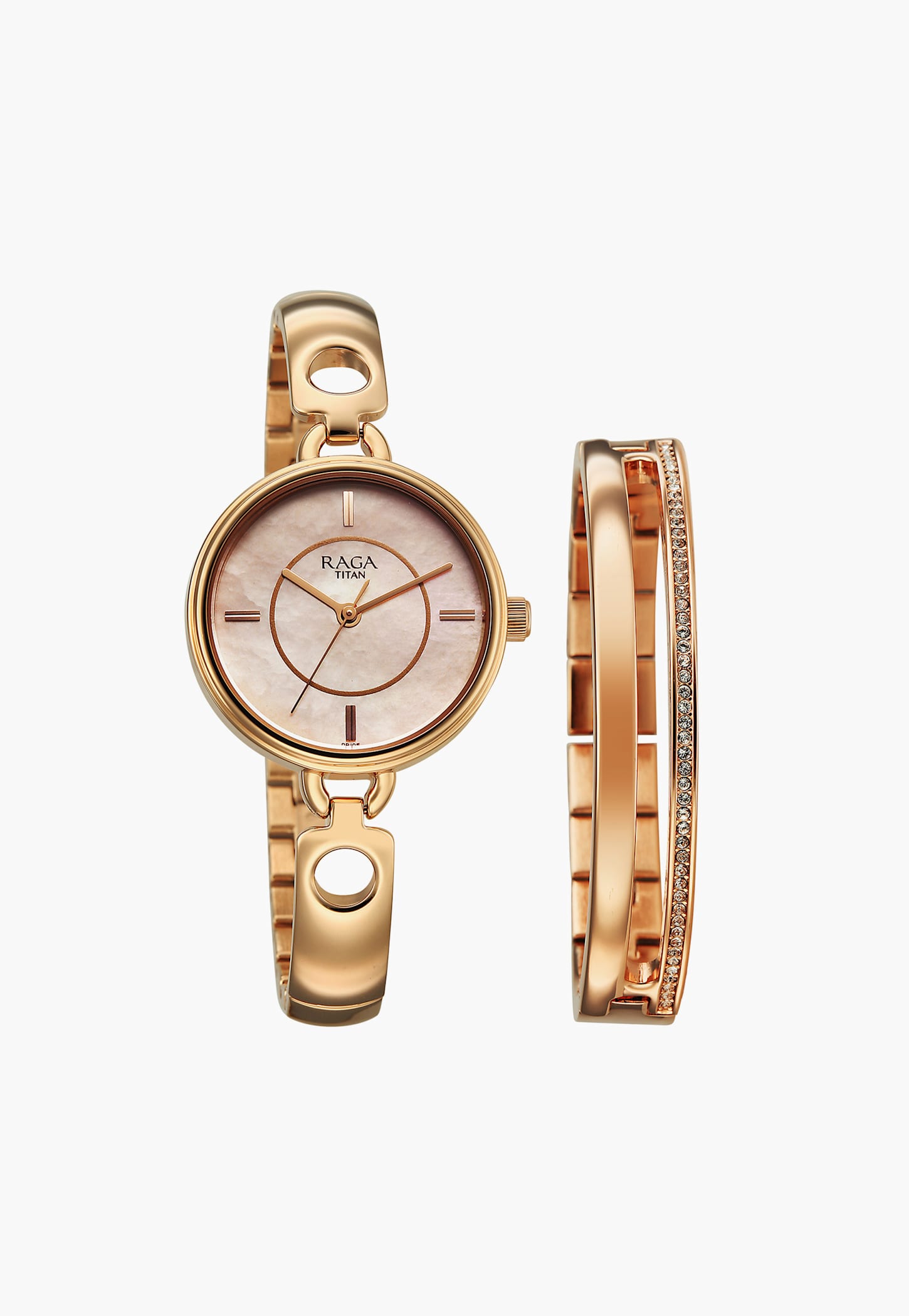 TITAN Raga Contempore Watch with Bracelet-NU2774WM01F-image-22